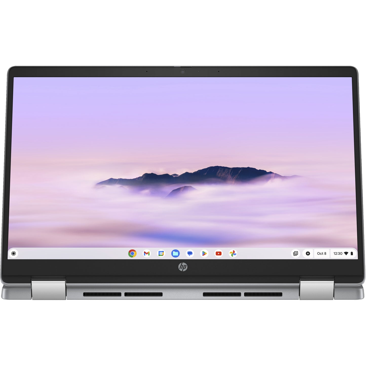 HP chromebook x360 14b-cd0075nd (a12m4ea) 14 2-in-1 laptop (zilver | core i3-n305 | uhd graphics | 8 gb | 256 gb ufs | touch)