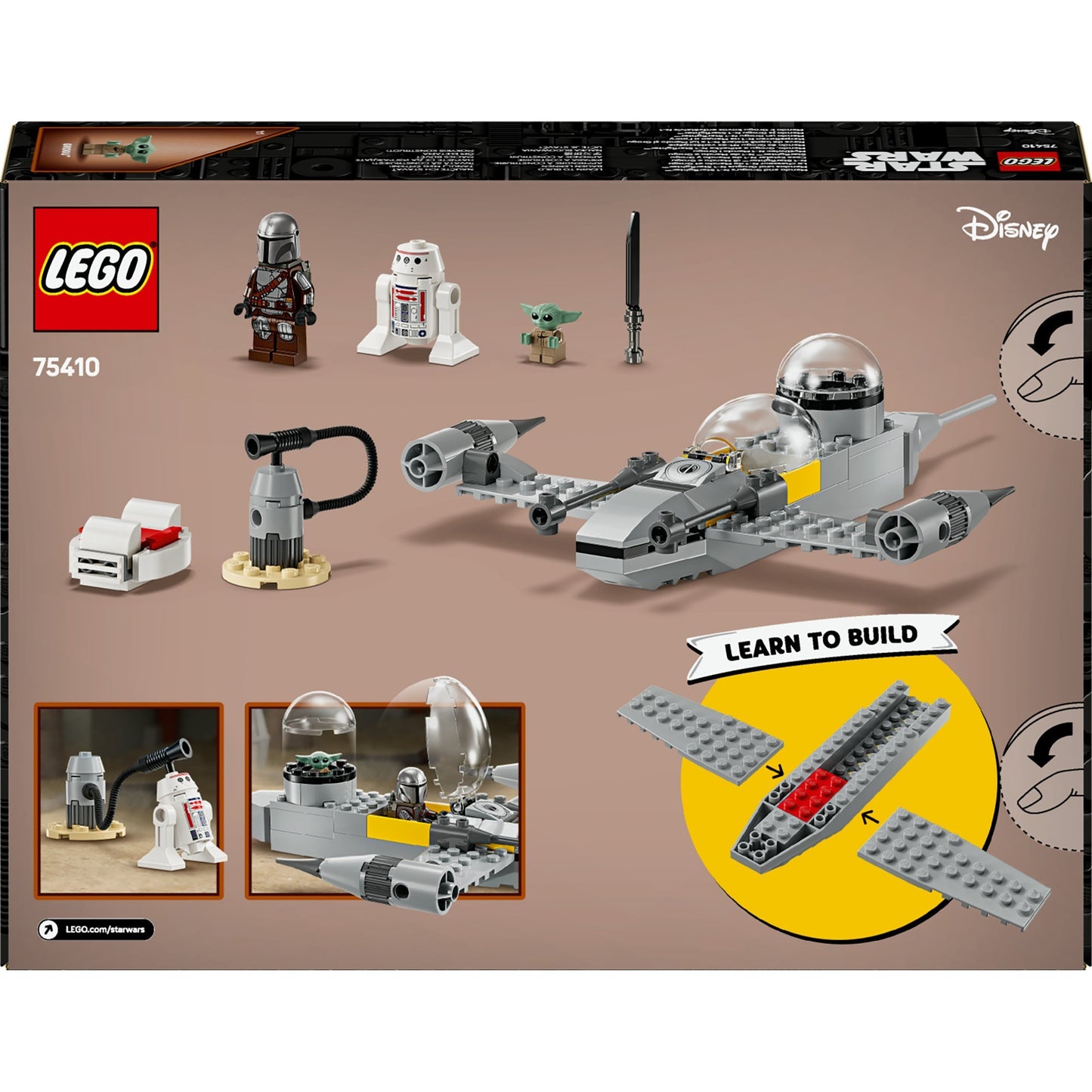 LEGO star wars 75410 mando en grogu's n-1 starfighter