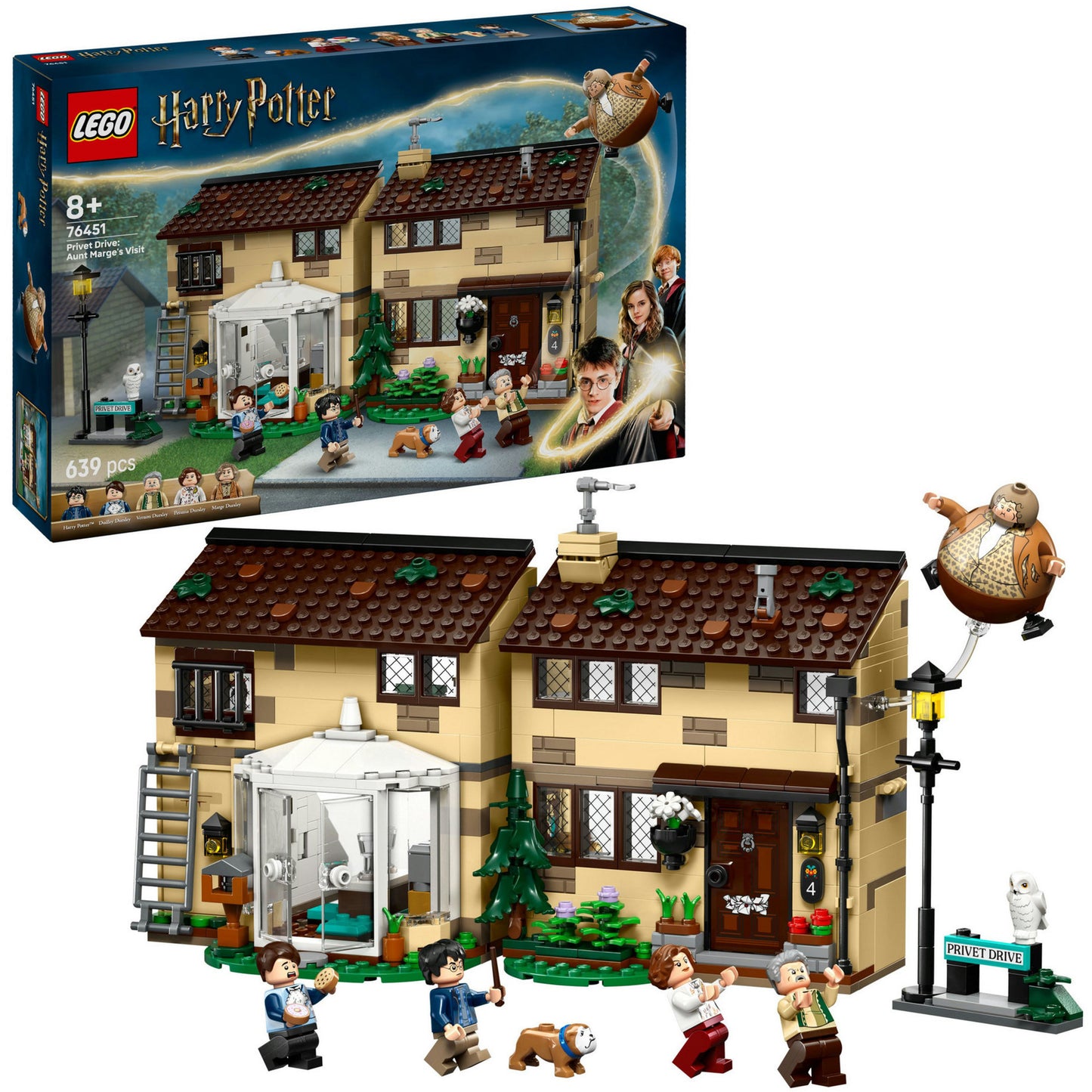LEGO harry potter - ligusterlaan: bezoek van tante margot constructiespeelgoed (76451)