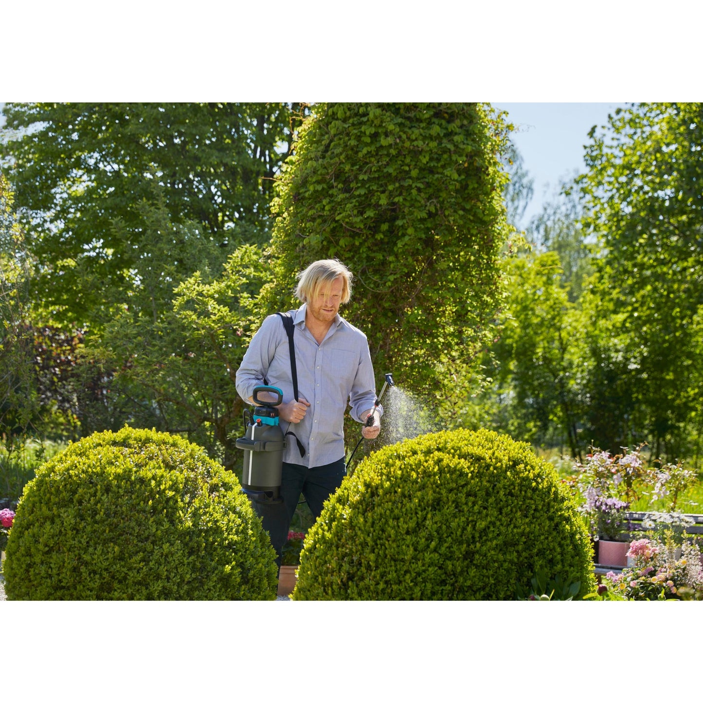 GARDENA drukspuit 5 l easypump (grijs turquoise, 11136-20)
