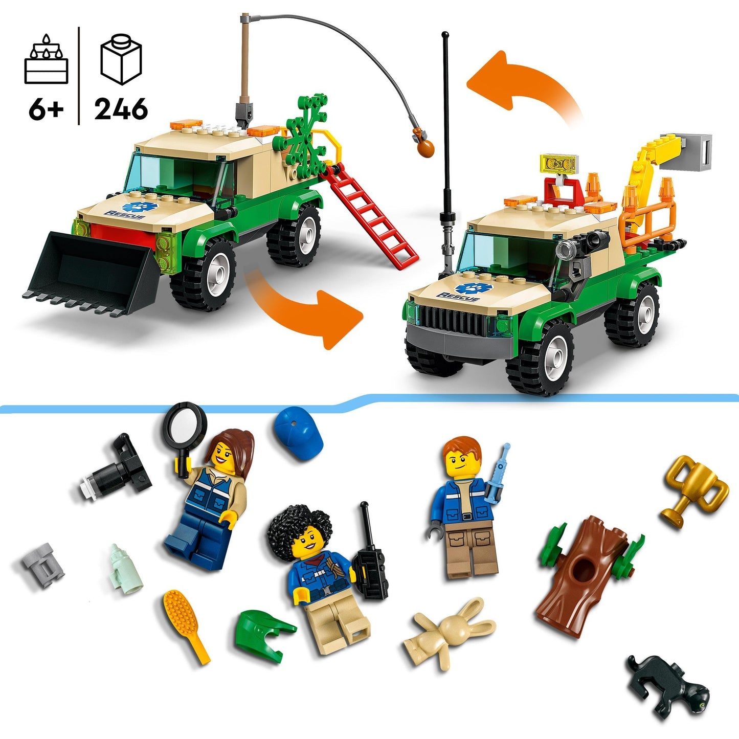 LEGO city - wilde dieren reddingsmissies constructiespeelgoed (60353)