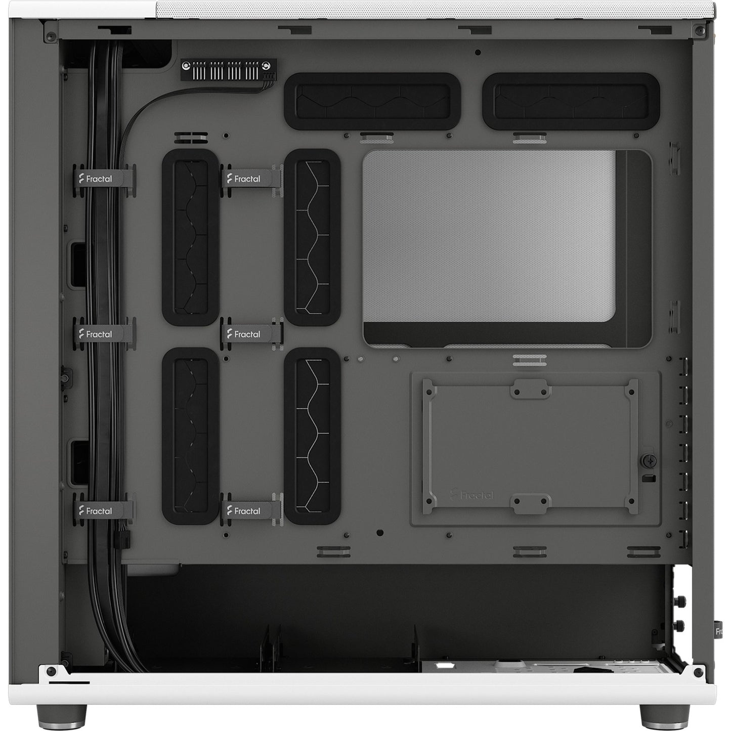 Fractal Design north xl midi tower behuizing (wit houtkleur | 2x usb-a | 1x usb-c)