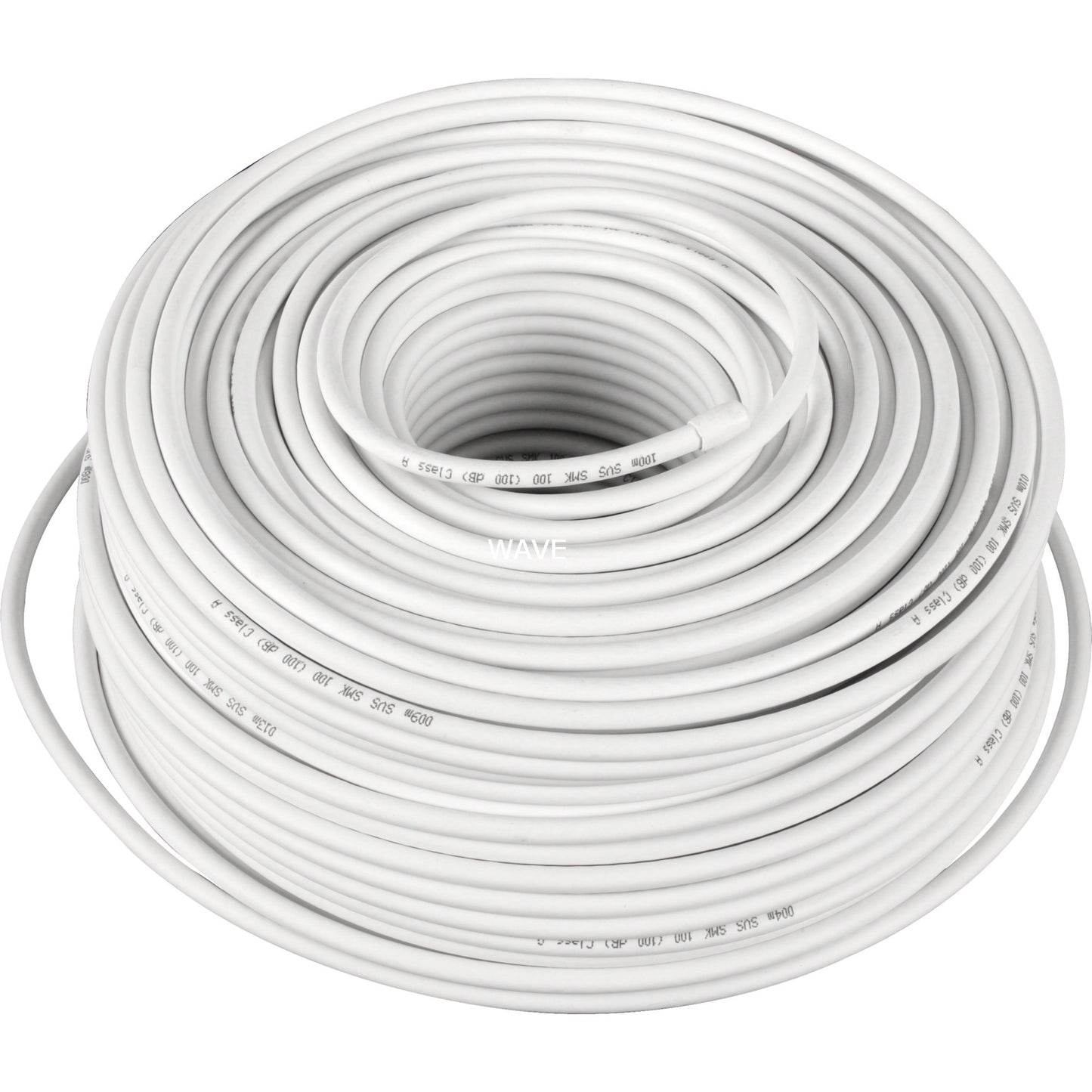Goobay koaxial ring kabel (wit, 100 meter)