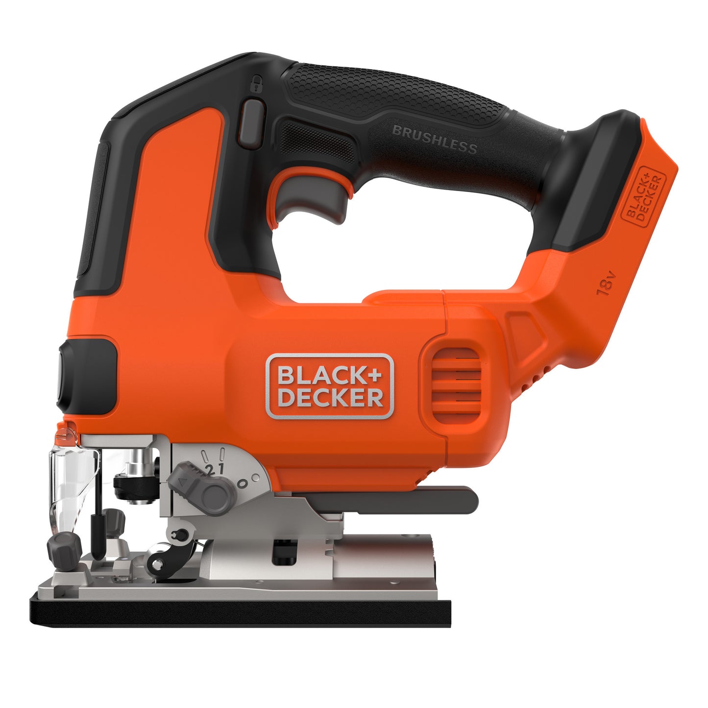 BLACK+DECKER blcjs78n-xj 18v decoupeerzaag (zwart oranje, accu en oplader niet inbegrepen)