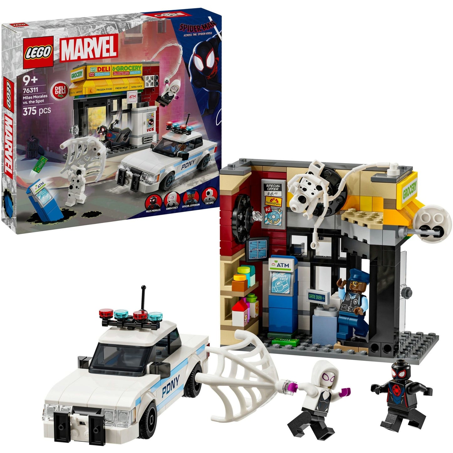 LEGO super heroes 76311 spider-verse: miles morales vs. de spot