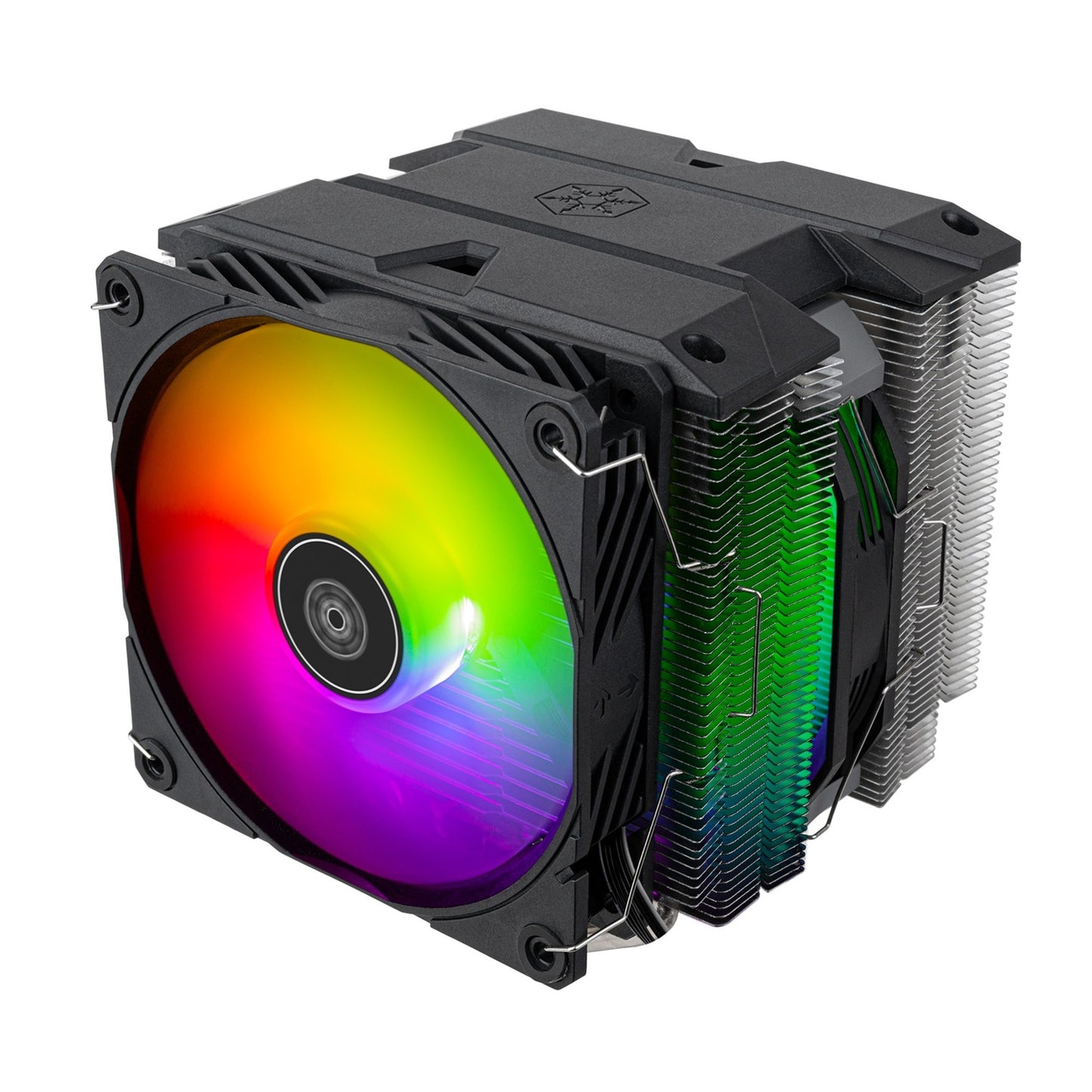 SilverStone sst-hyd140-argb cpu-koeler (4-pins pwm fan-connector, 4-1 pin argb (5v led))