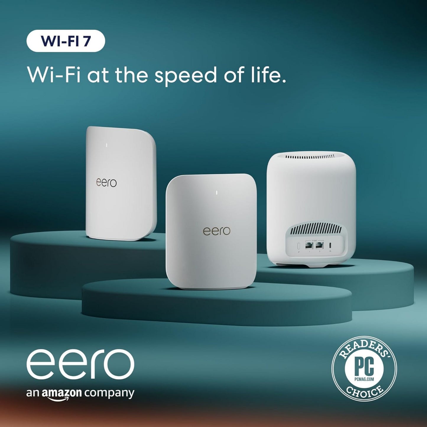 eero Pro 7 mesh wifi router, 3 stuks mesh router (Wit)