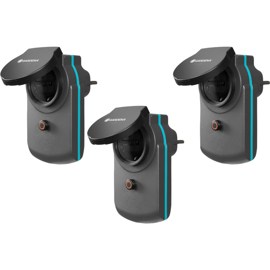 GARDENA smart power adapter set wandcontactdoos (zwart, 19096-20, 3 stuks)