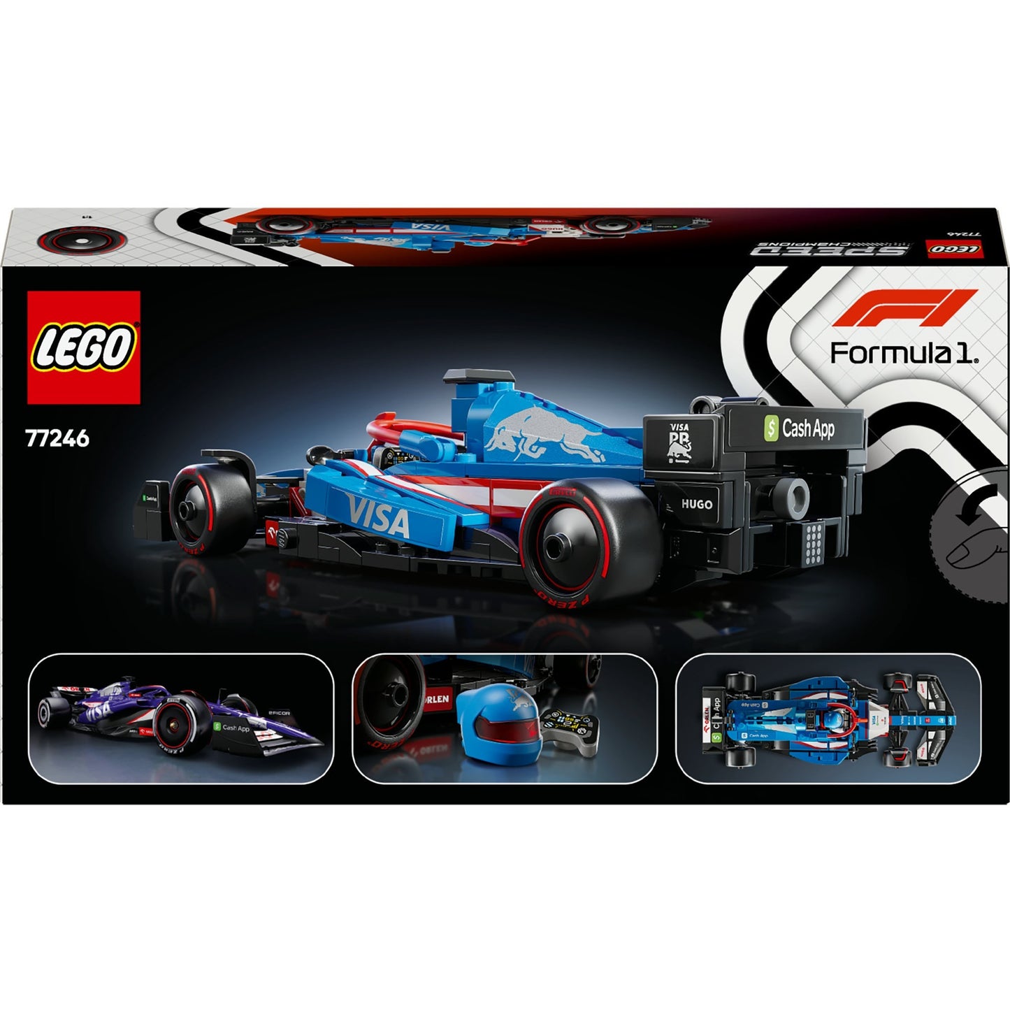 LEGO speed champions 77246 visa cash app rb vcarb 01 f1 racewagen