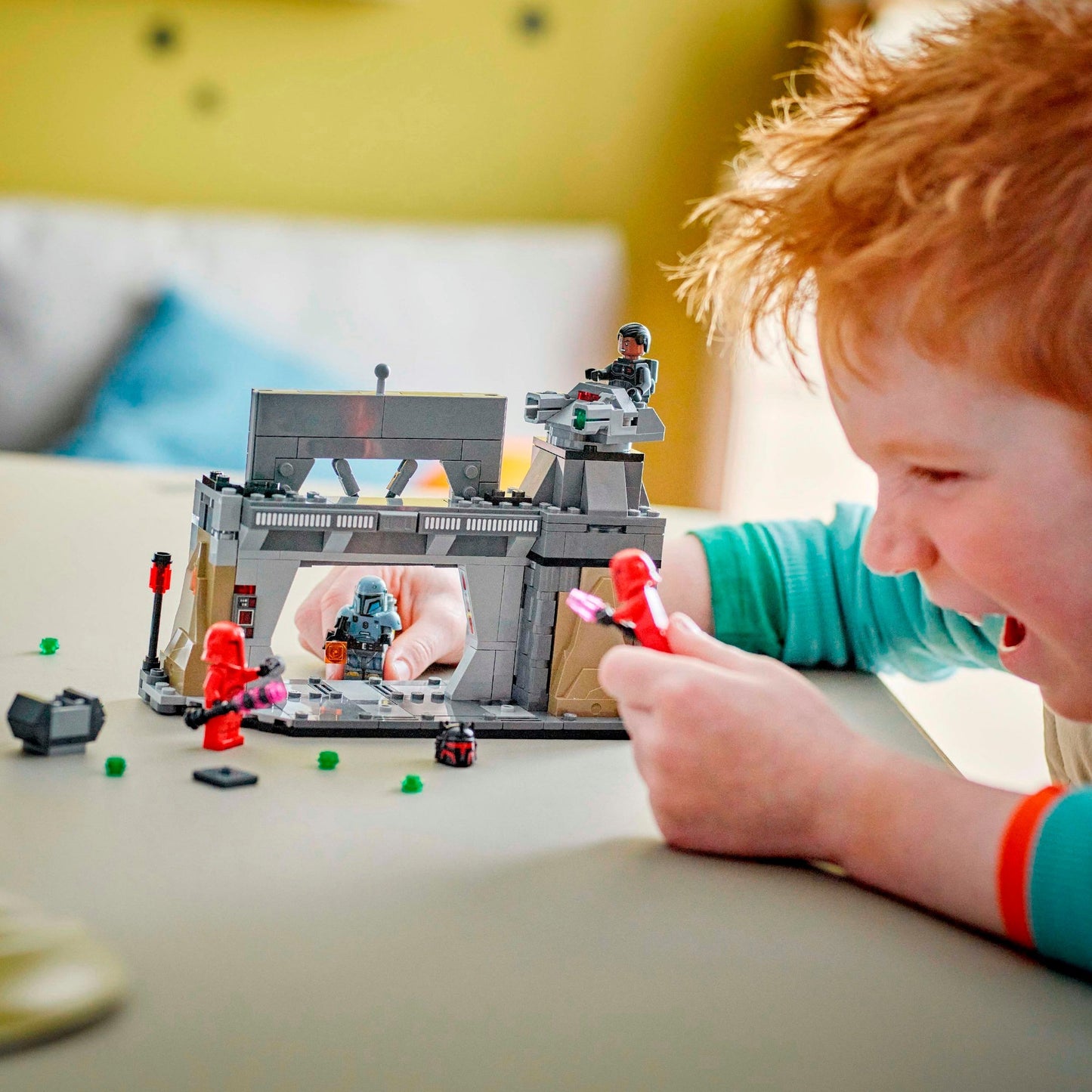 LEGO star wars - paz vizsla en moff gideon duel constructiespeelgoed (75386)