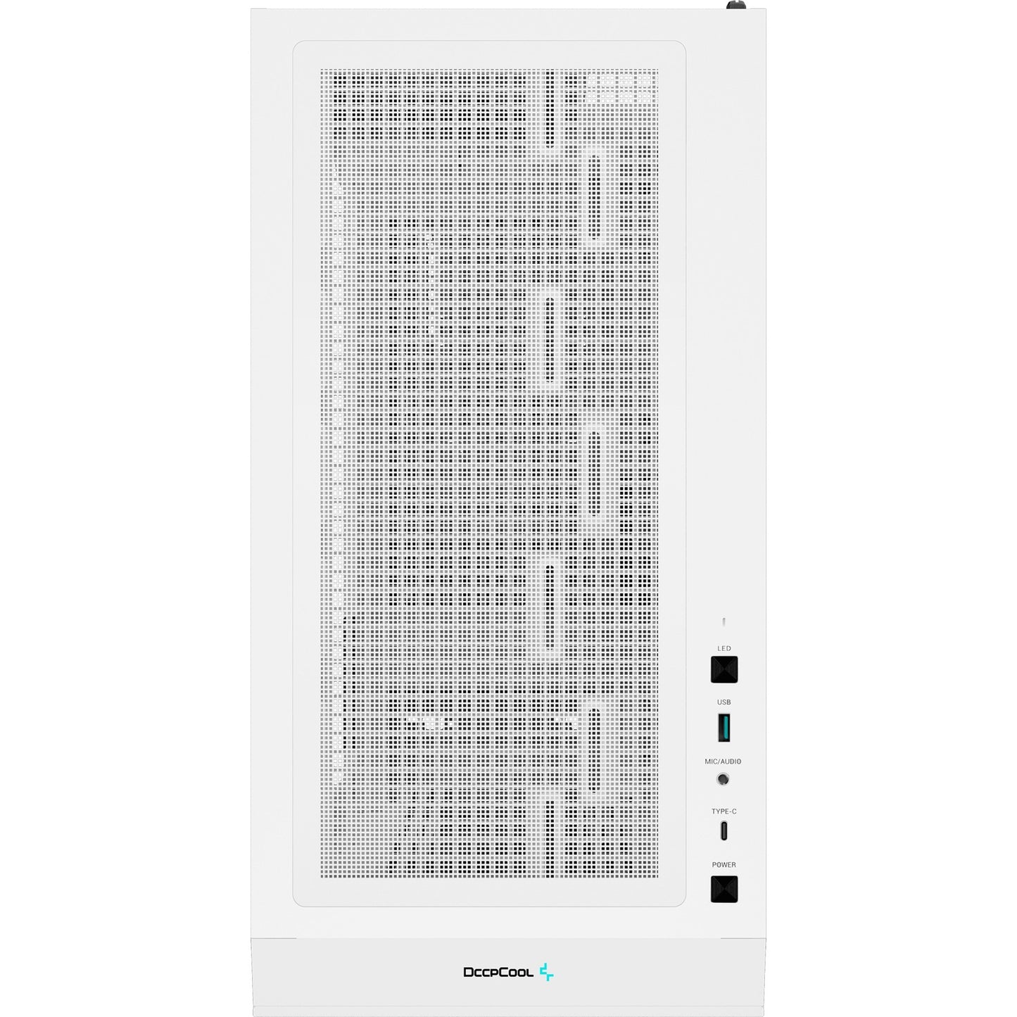 DeepCool ch560 digital midi tower behuizing (wit | 1x usb-a | 1x usb-c | rgb | tempered glass)