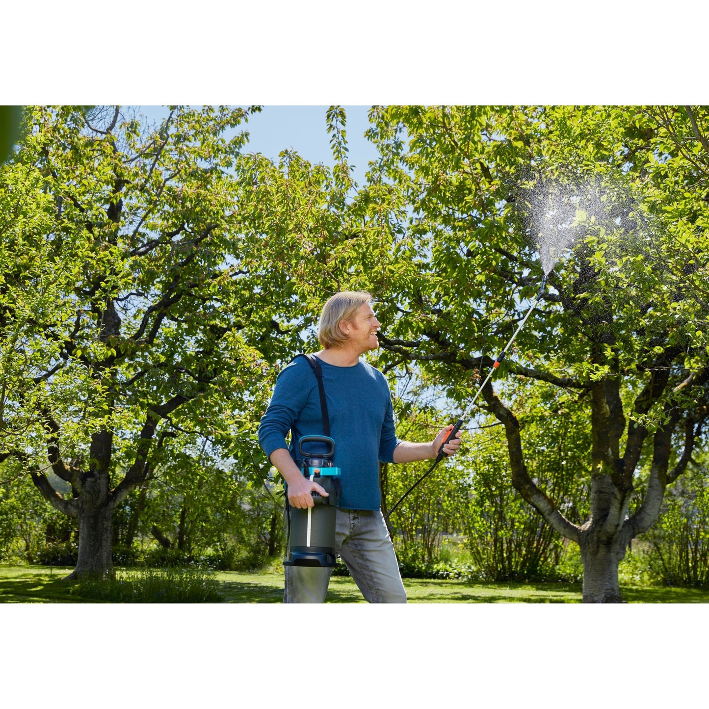 GARDENA drukspuit 5 l plus (grijs turquoise, 11138-20)
