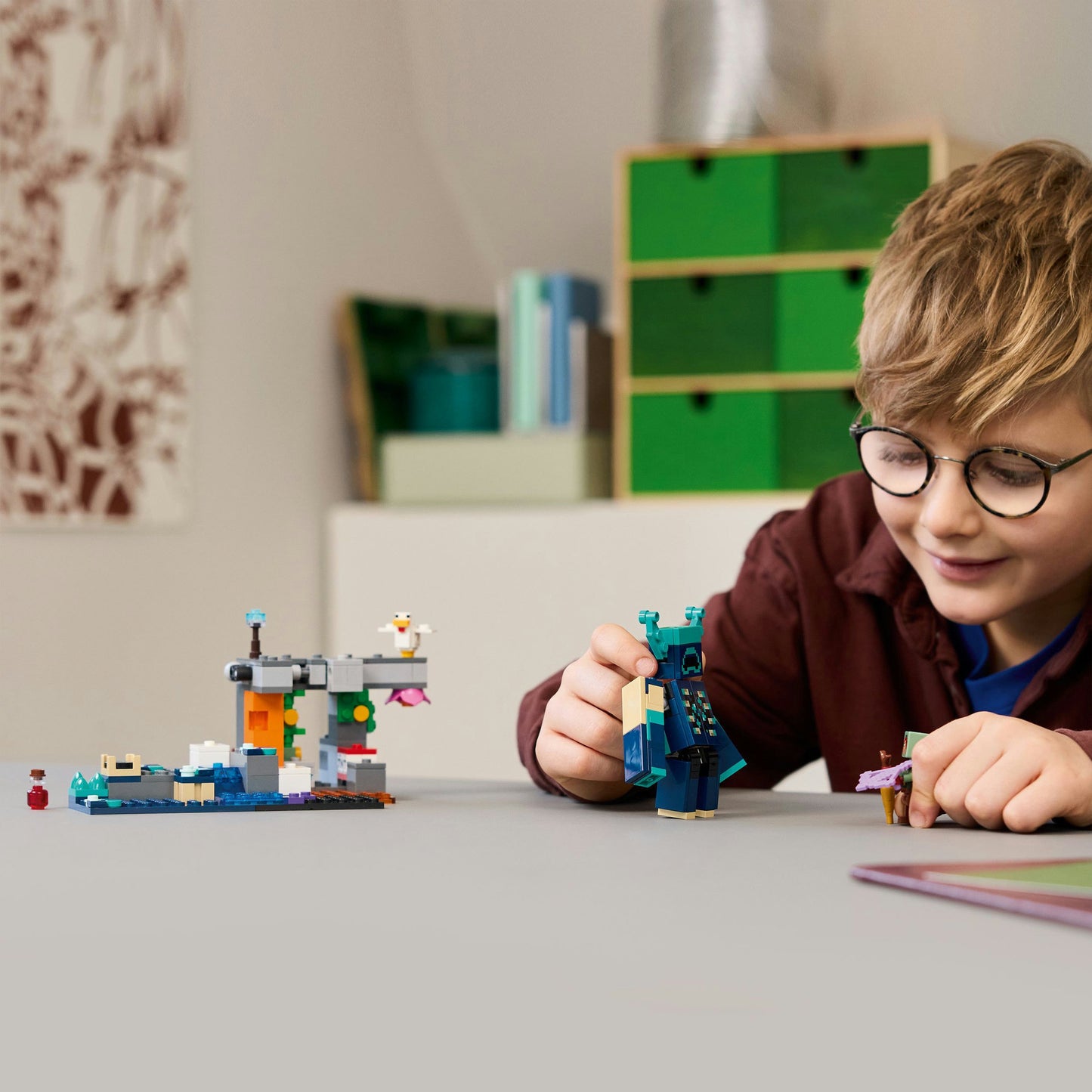 LEGO minecraft 21274 de ontmoeting met de opzichter