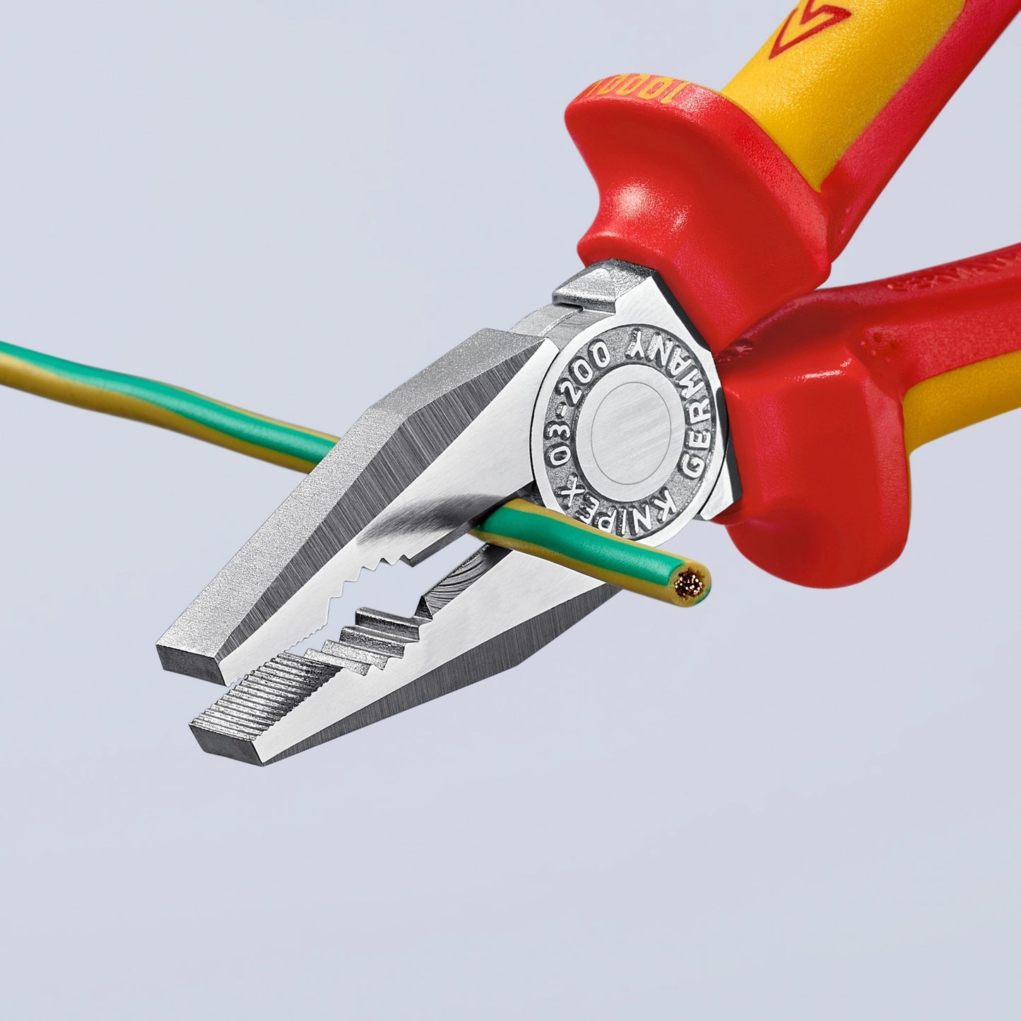 KNIPEX kombi-tang 03 06 200 vde combinatietang (rood geel, 200mm)