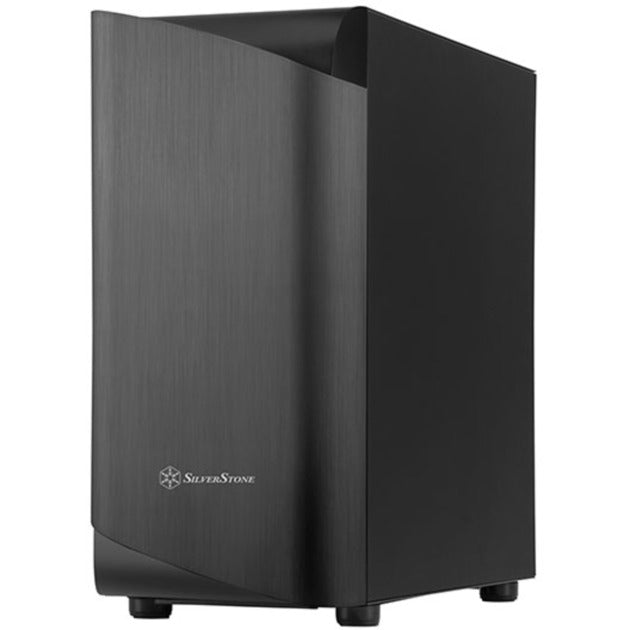 SilverStone seta a1 midi tower behuizing (zwart titanium | 2x usb-a | 1x usb-c | rgb | tempered glass)