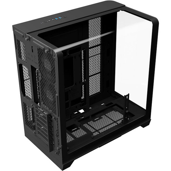 Thermaltake view 390 tg midi tower behuizing (zwart | 2x usb-a | 1x usb-c | tempered glass)