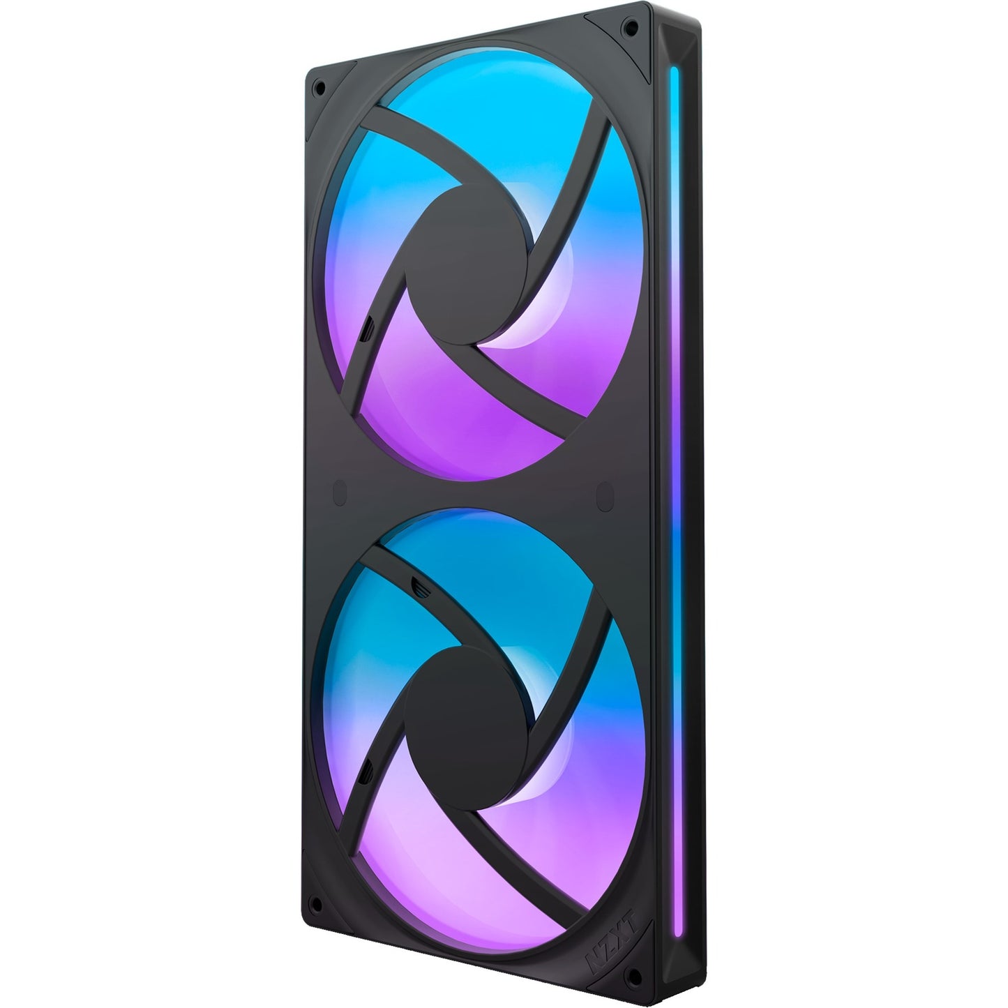 NZXT f280 rgb core case fans (zwart, 2 stuks, 280 x 140 x 26 mm)