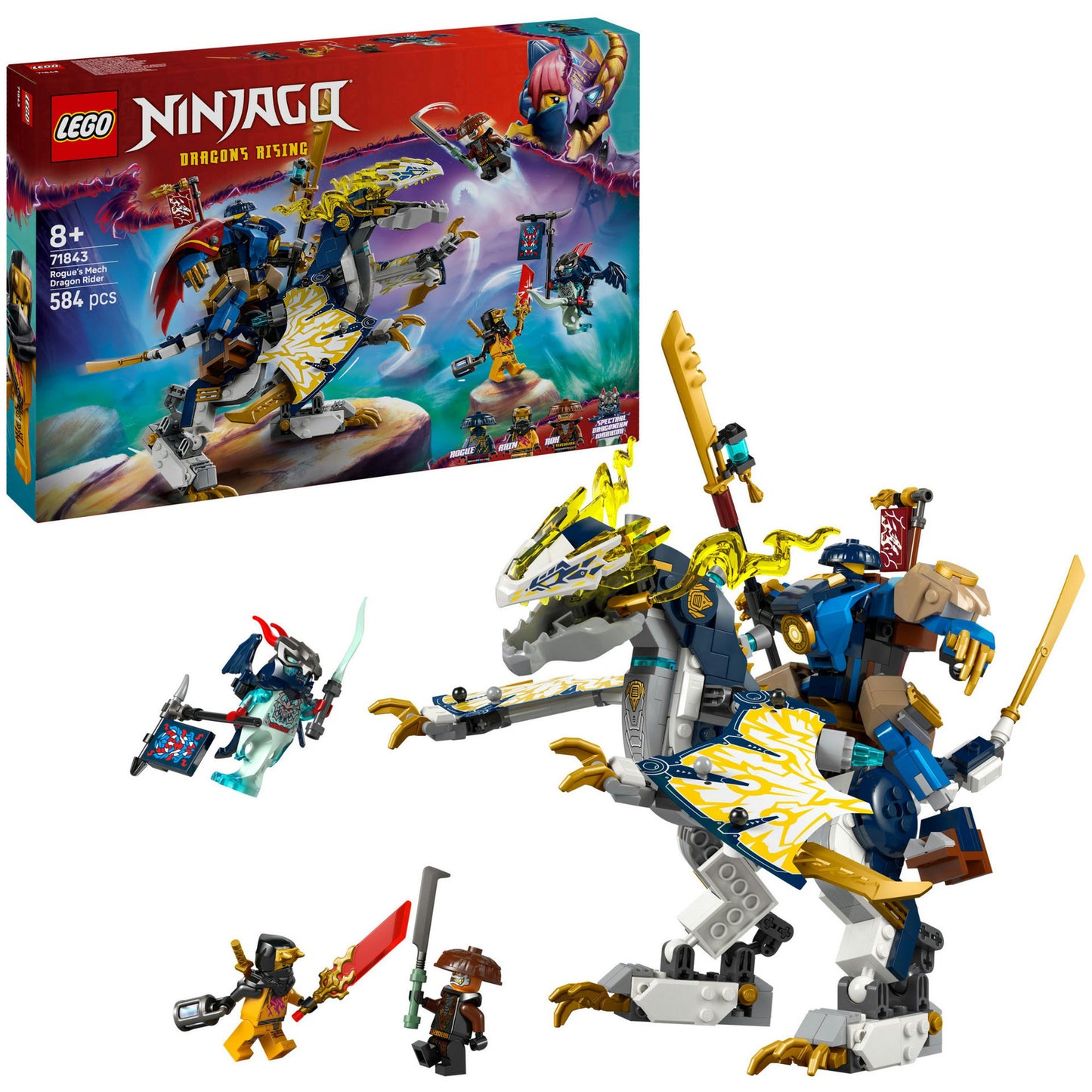 LEGO ninjago 71843 rogue's mecha drakenrijder