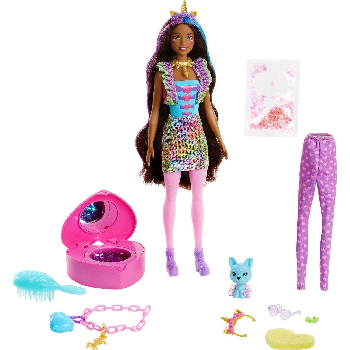 Barbie color reveal - fantasy fashion eenhoorn pop