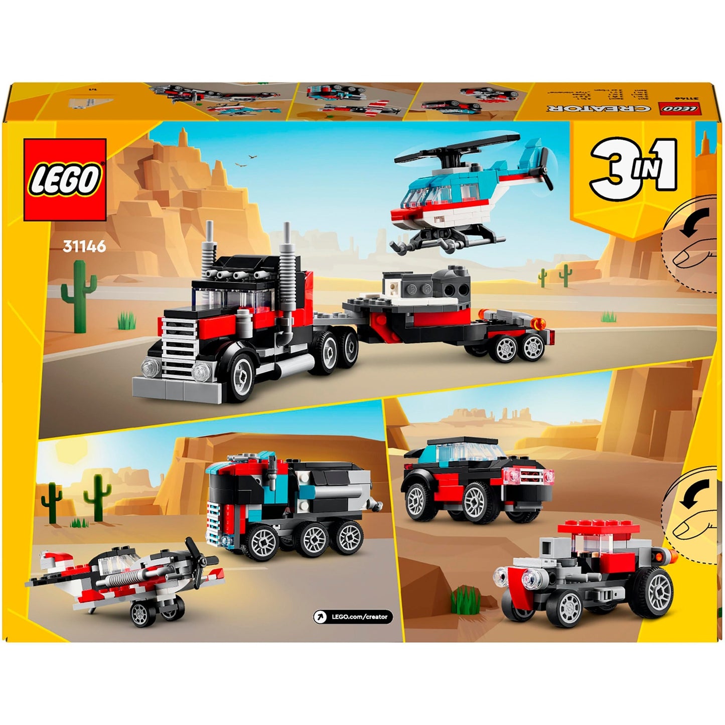 LEGO creator 31146 truck met helikopter
