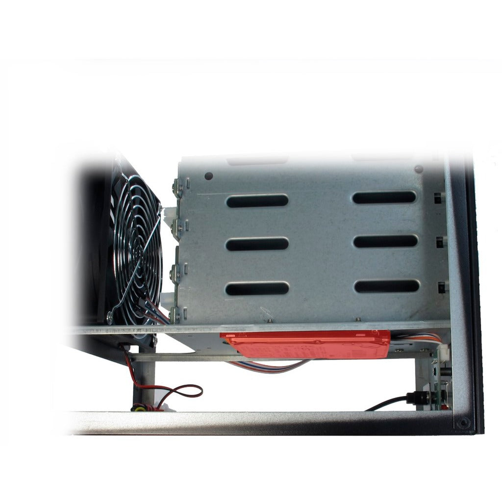 Inter-Tech sc-4004 mini tower behuizing (zwart | 1x usb-a)