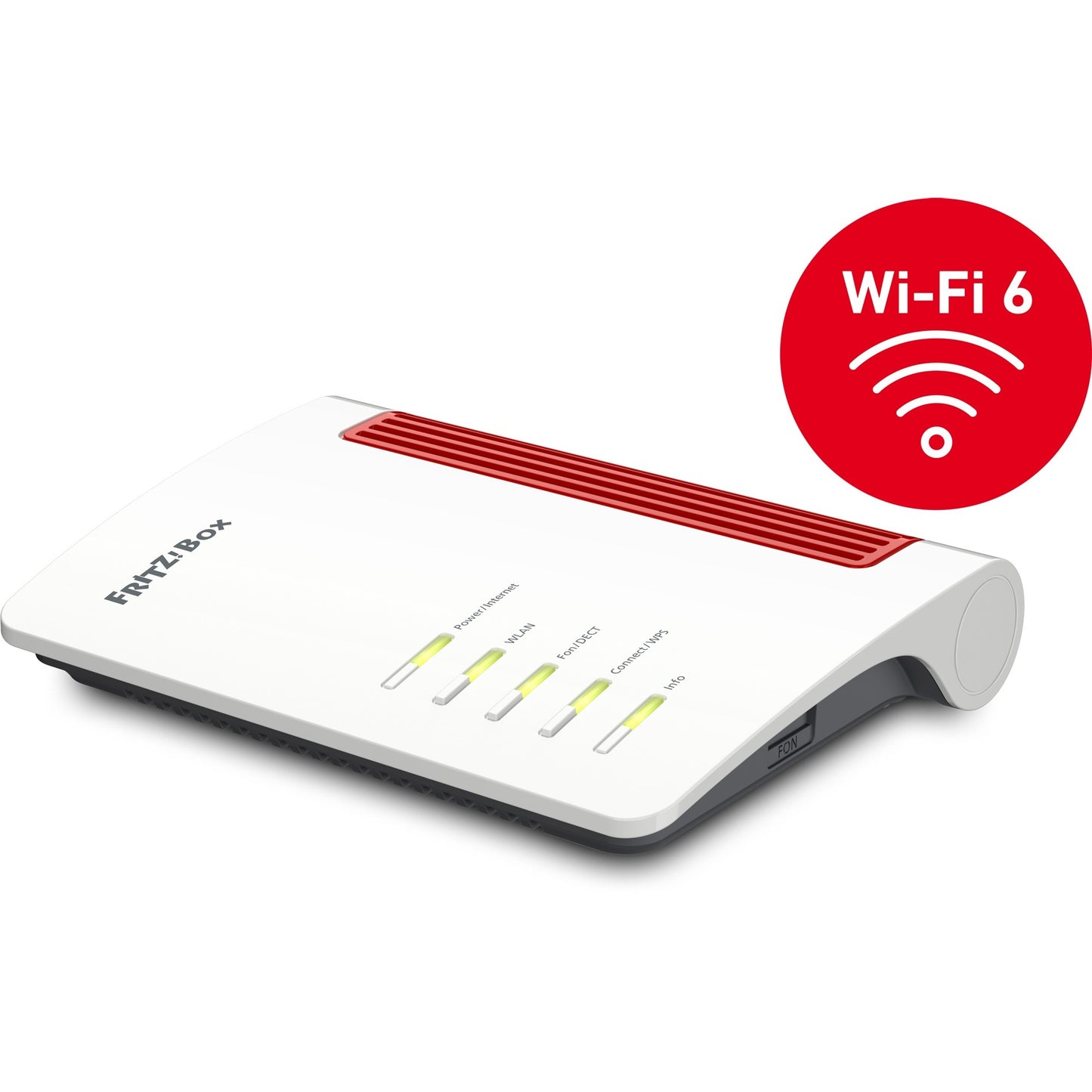 FRITZ! box 4050 edition international router (wit rood, mesh wi-fi)