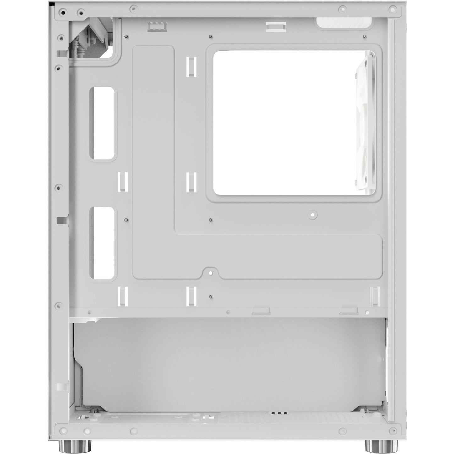 Aerocool cs-111 mini tower behuizing (wit | 3x usb-a | window)