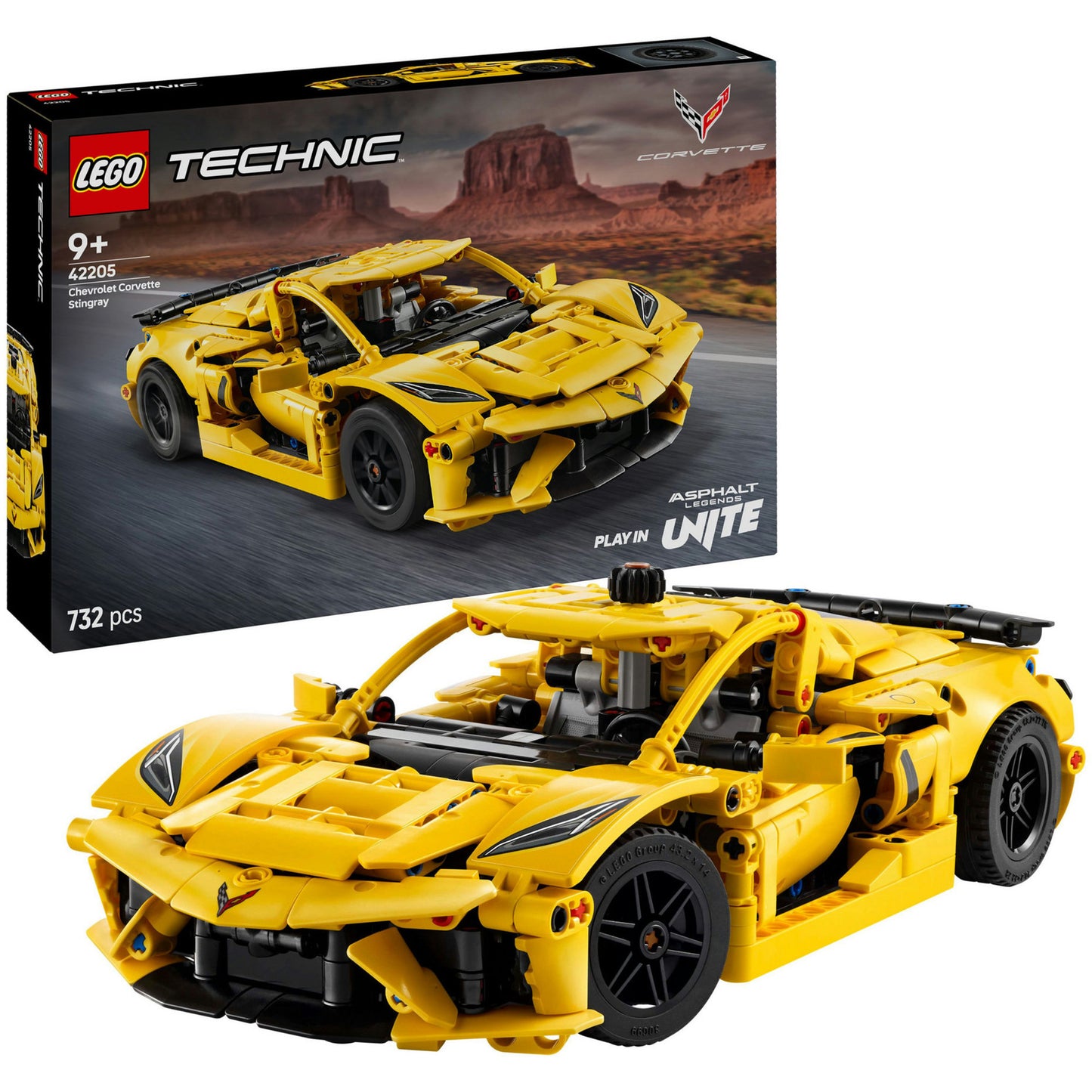 LEGO technic 42205 chevrolet corvette stingray