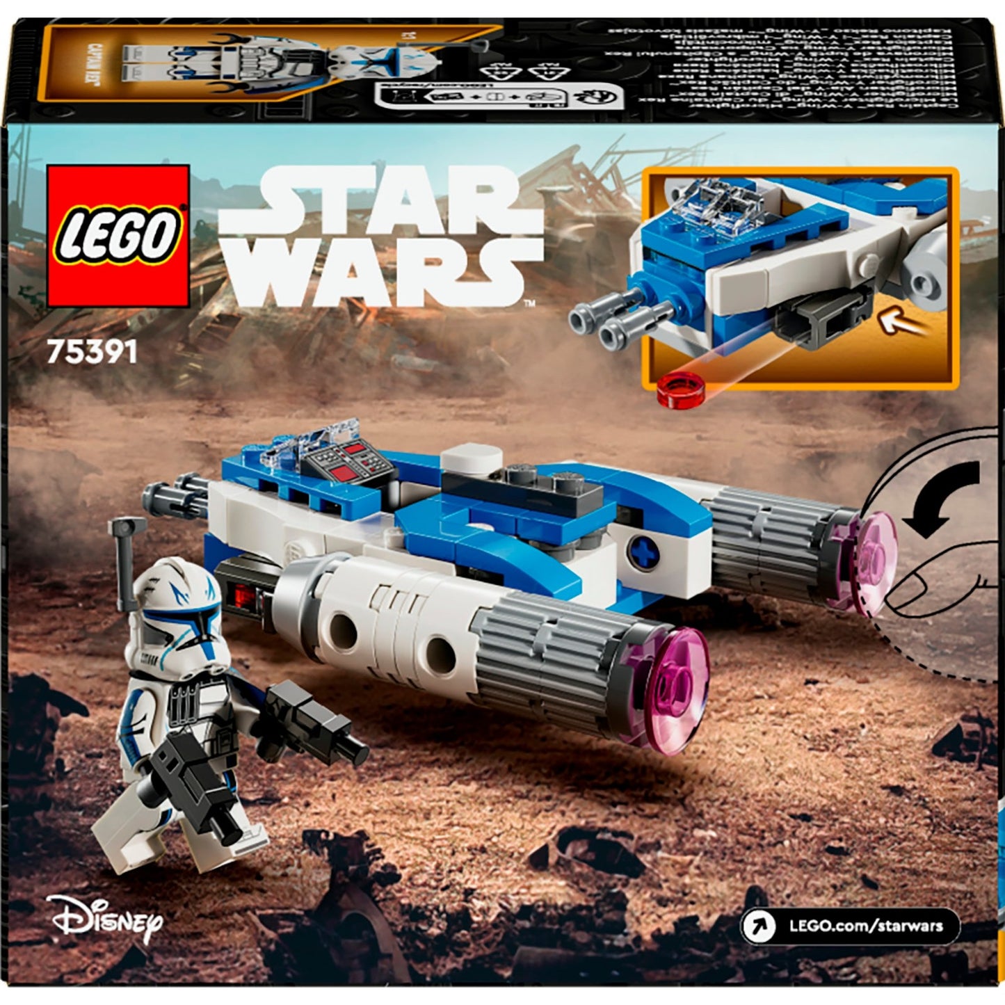 LEGO star wars 75391 captain rex y-wing microfighter