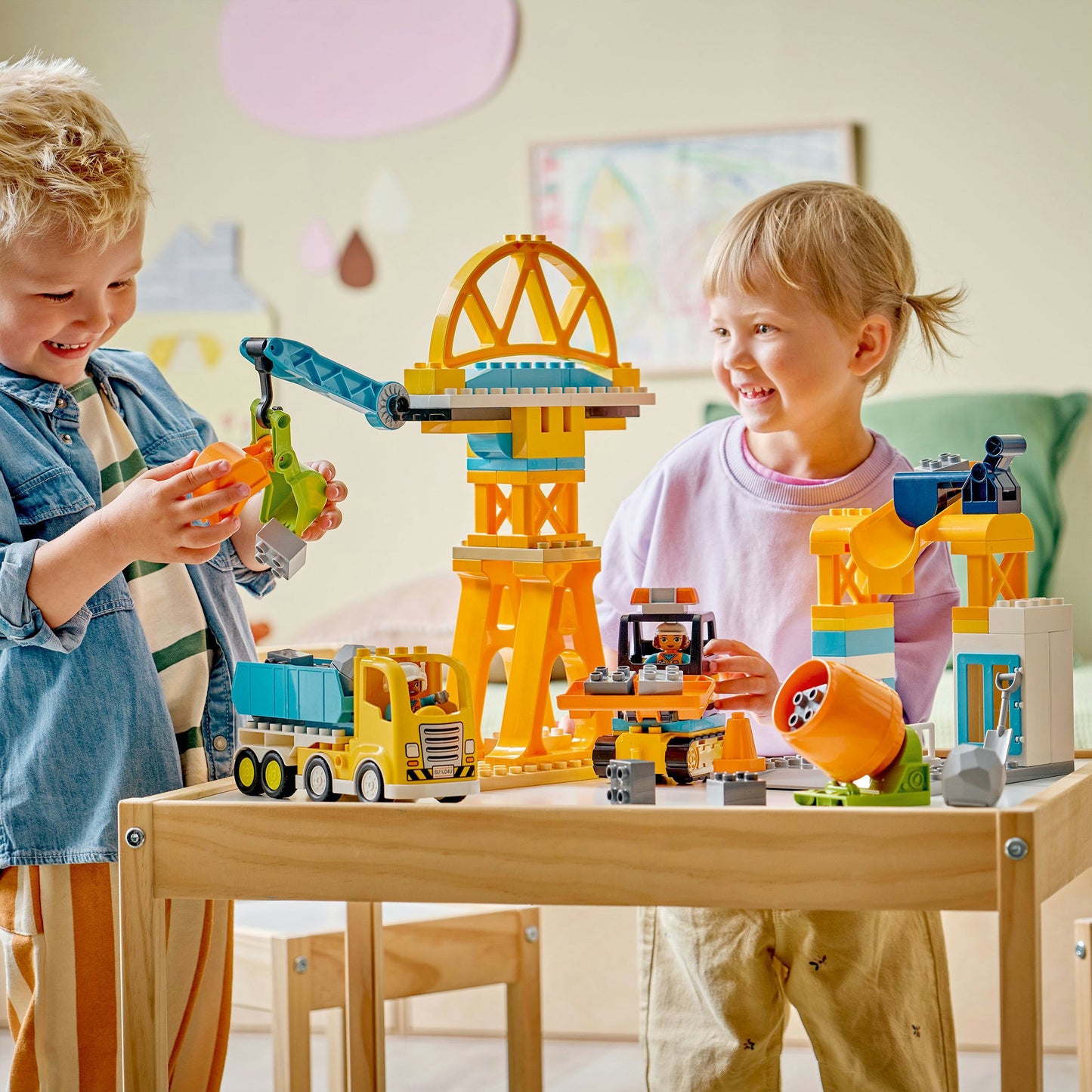 LEGO duplo 10476 3-in-1 bouwplaats en voertuigen