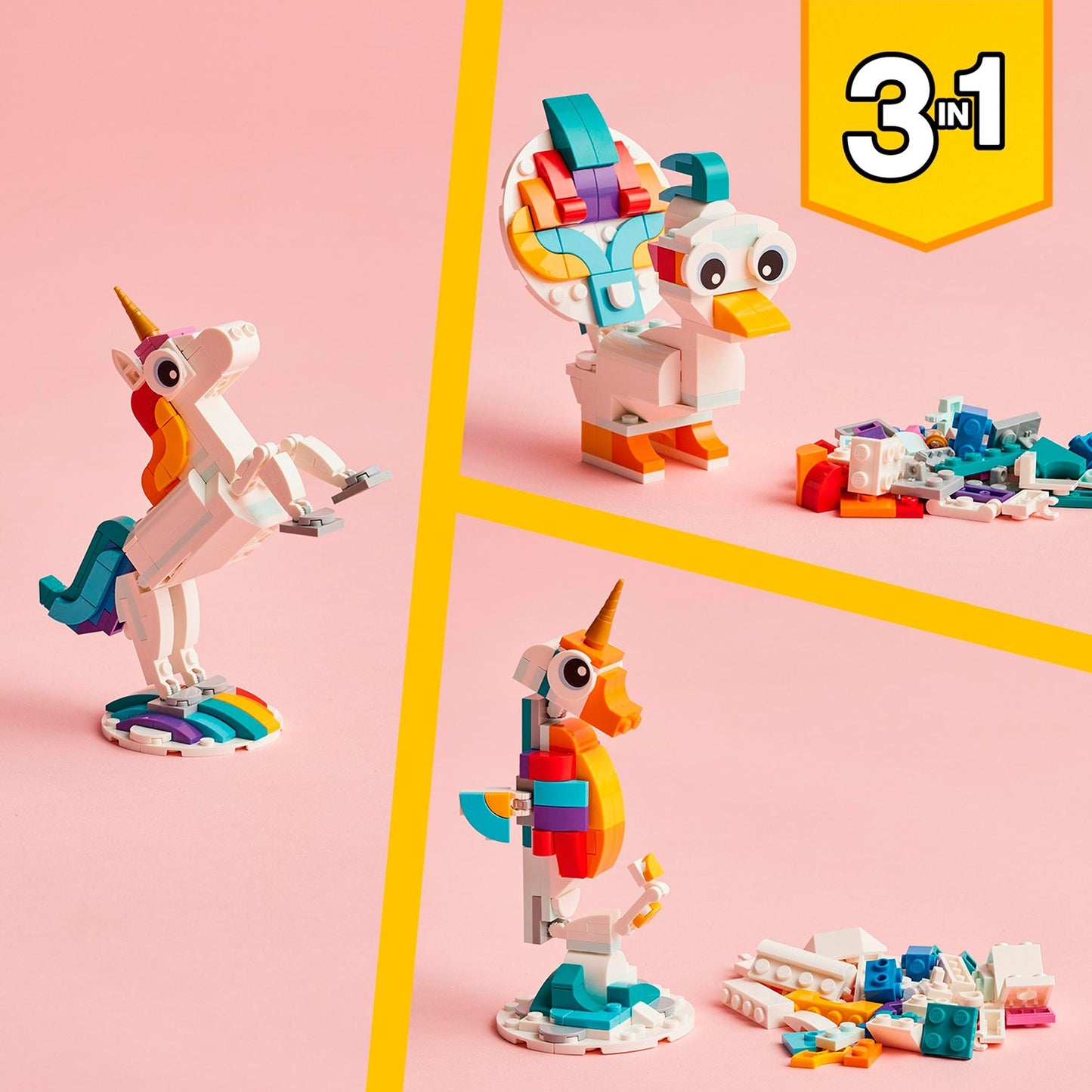 LEGO creator 31140 3in1 magische eenhoorn