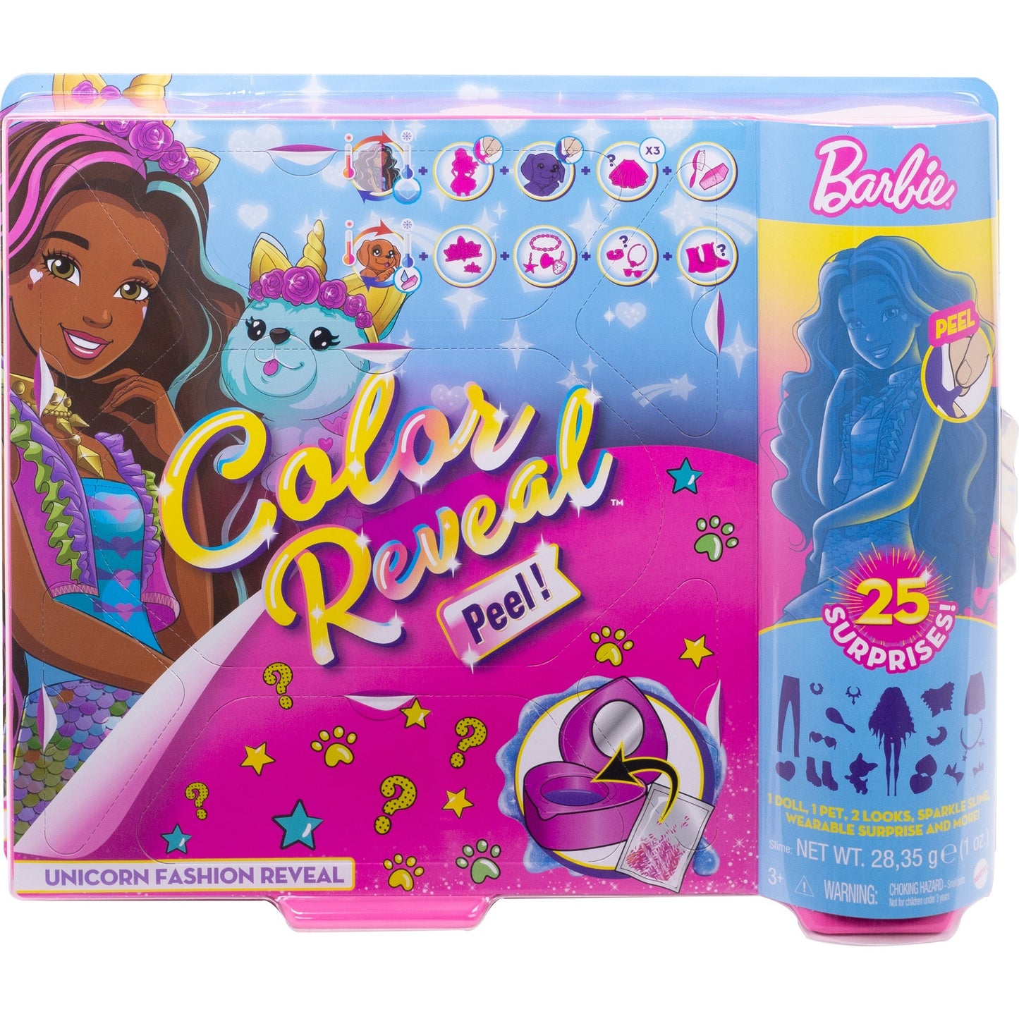 Barbie color reveal - fantasy fashion eenhoorn pop