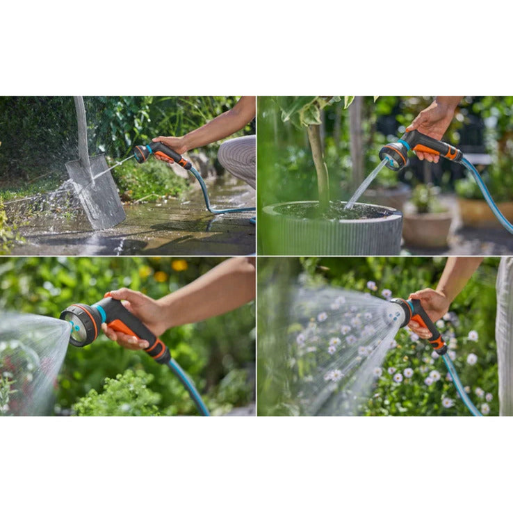 GARDENA classic multi-broes startset incl. waterstop spuitpistool (18373-20 | sproeier | waterstop | kraanstuk | slangaansluiting)