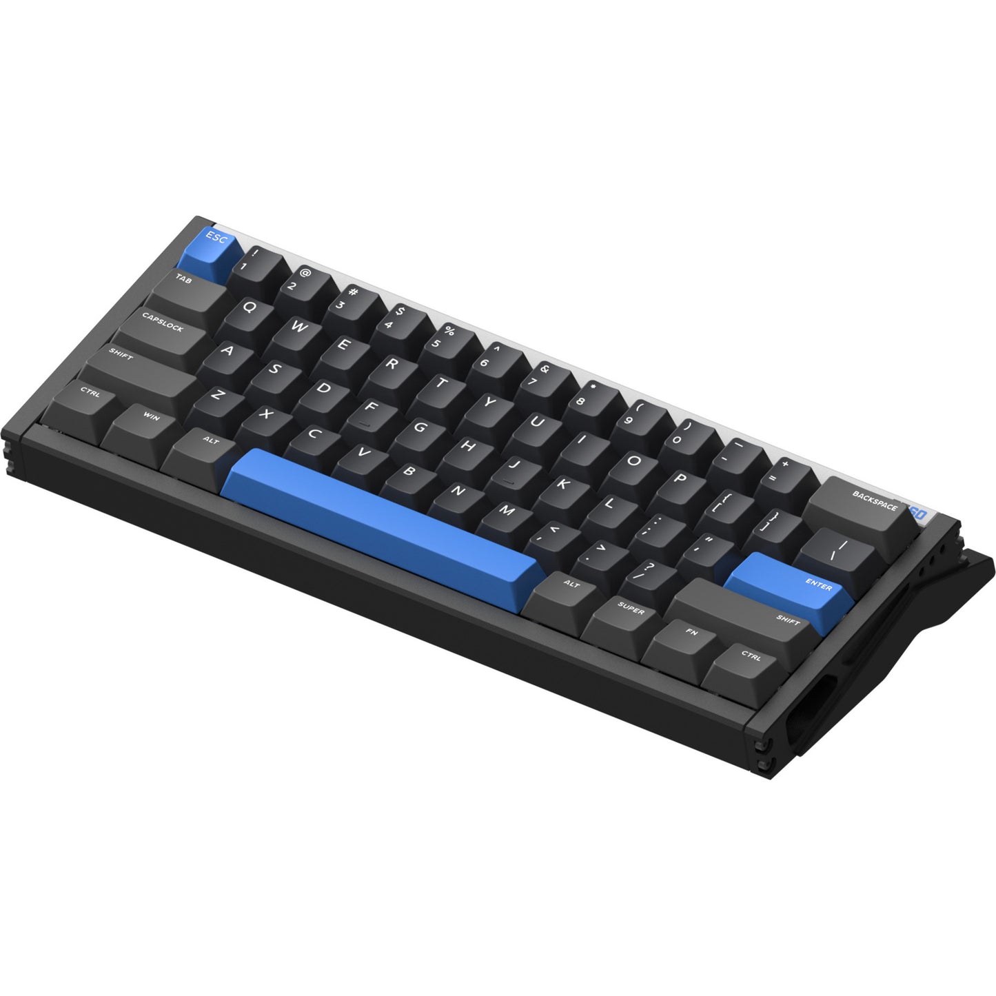 Iqunix EZ60 Magnetic Switch Gaming HE Keyboard (Zwart, US lay-out (QWERTY), Gateron Magnetic Jade Pro, 60%, RGB, Double Shot PBT Keycaps)
