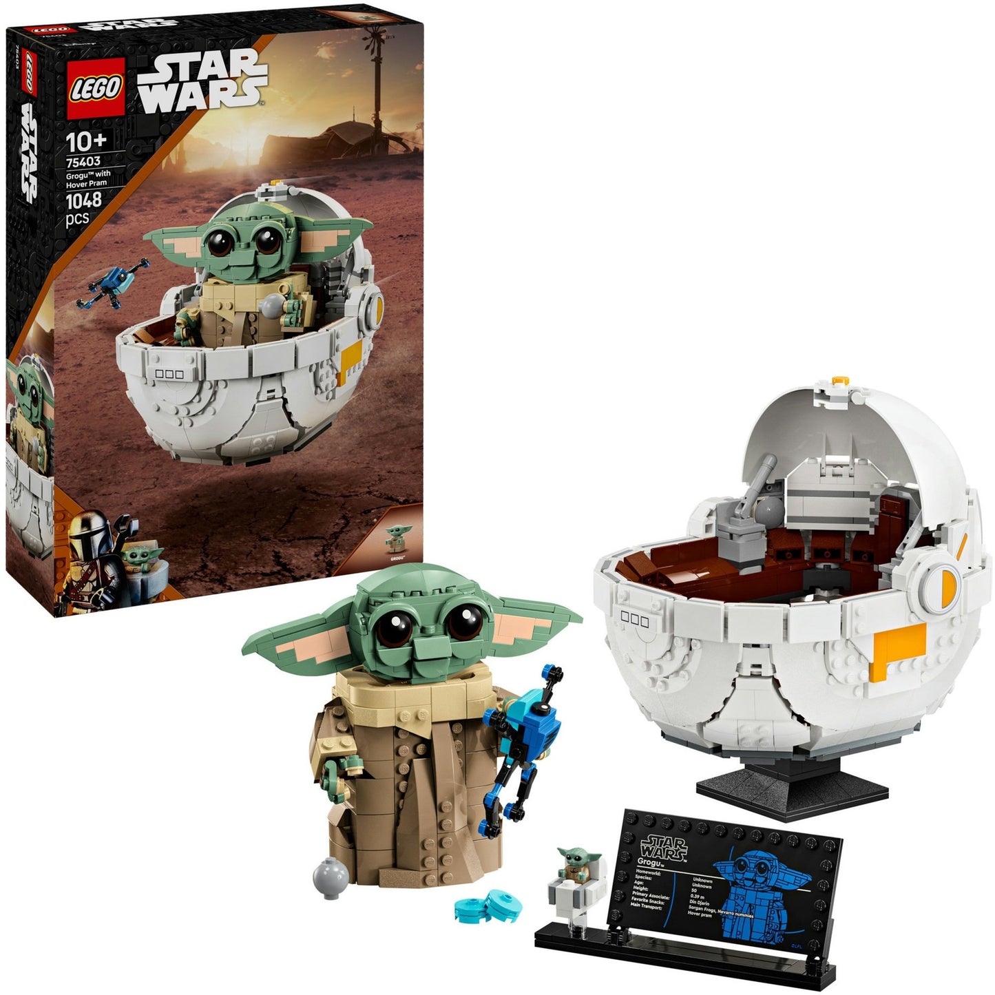 LEGO star wars 75403 grogu met zweefkinderwagen