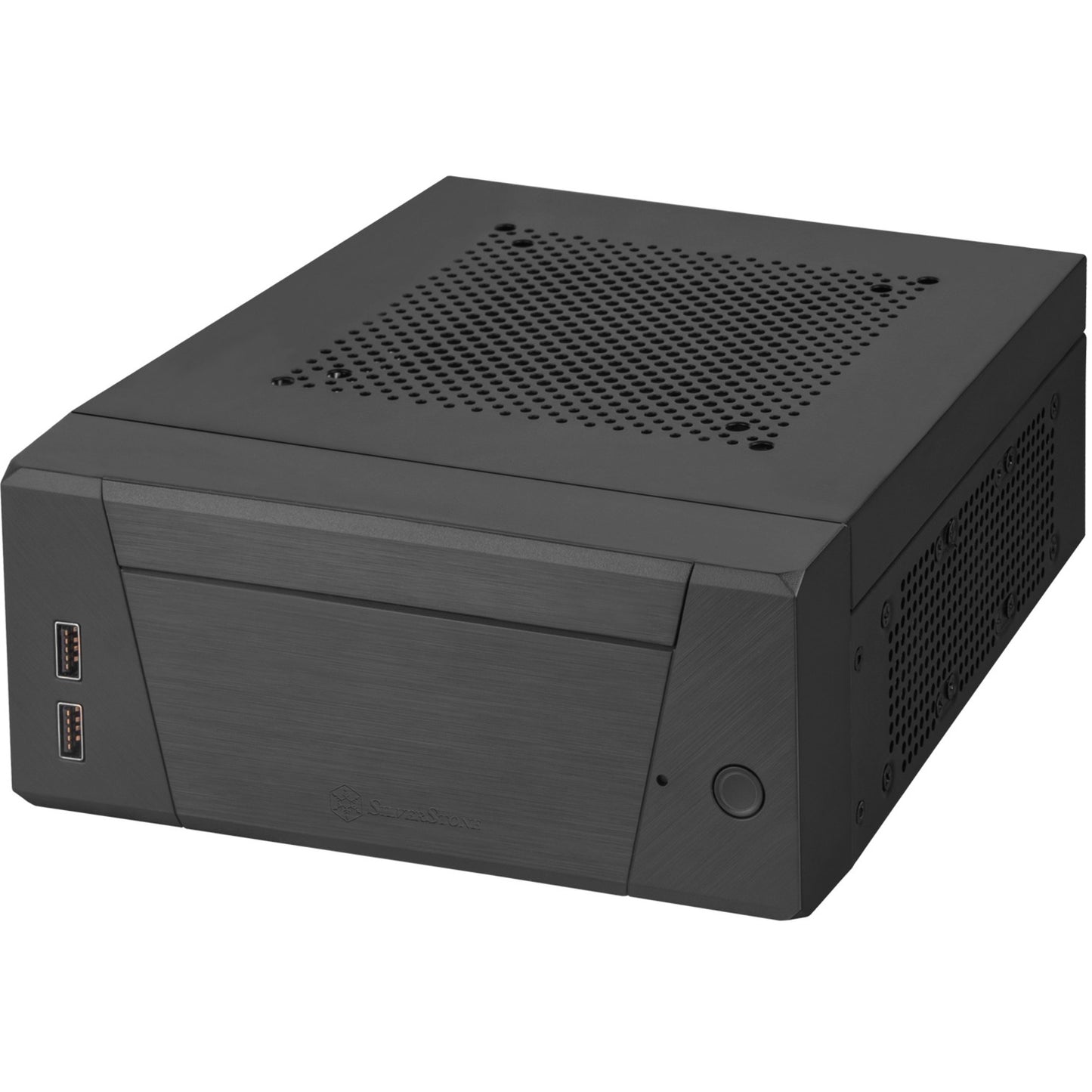 SilverStone sst-ml10b htpc behuizing (zwart | 2x usb-a)