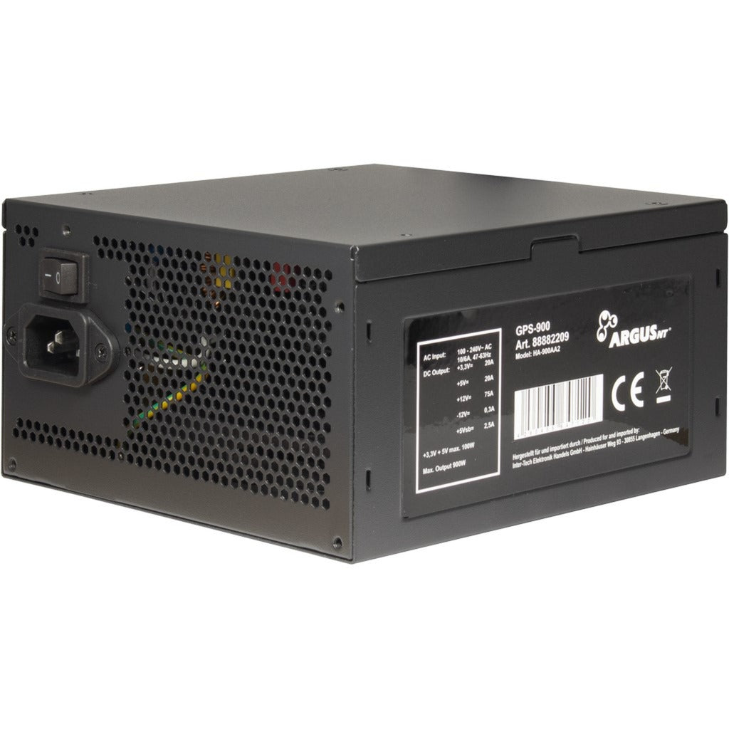 Inter-Tech argus gps-900 900 watt voeding (zwart, 4x pcie)