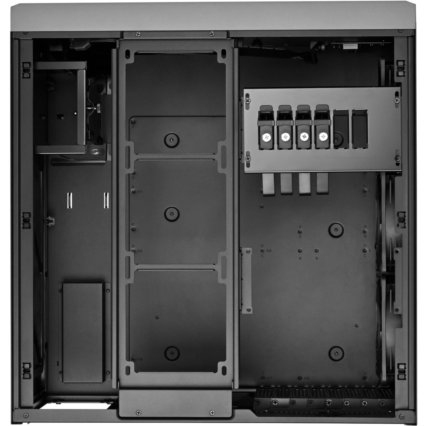 SilverStone crown 04 htpc behuizing (donkergrijs | 4x usb-a | 1x usb-c)