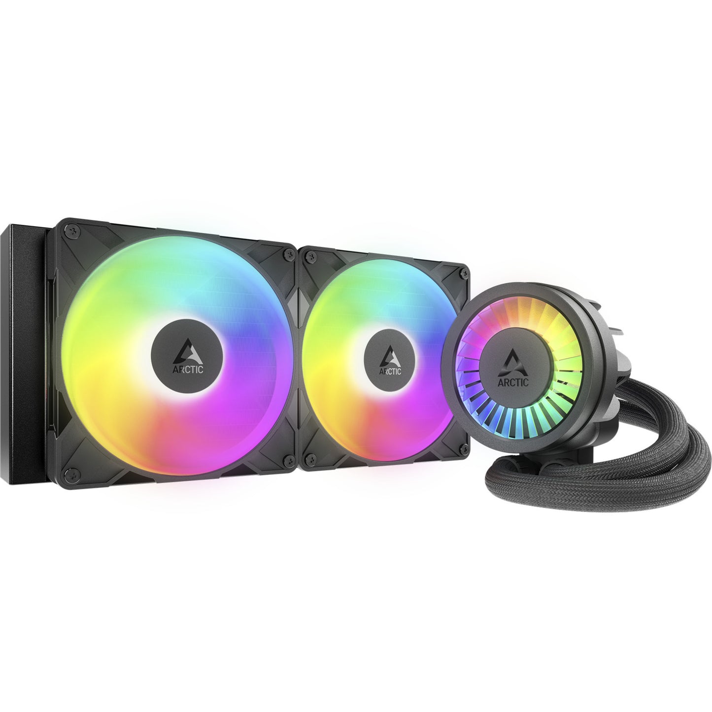 ARCTIC liquid freezer iii pro 280 a-rgb waterkoeling (zwart, 4-pins pwm fan-connector)