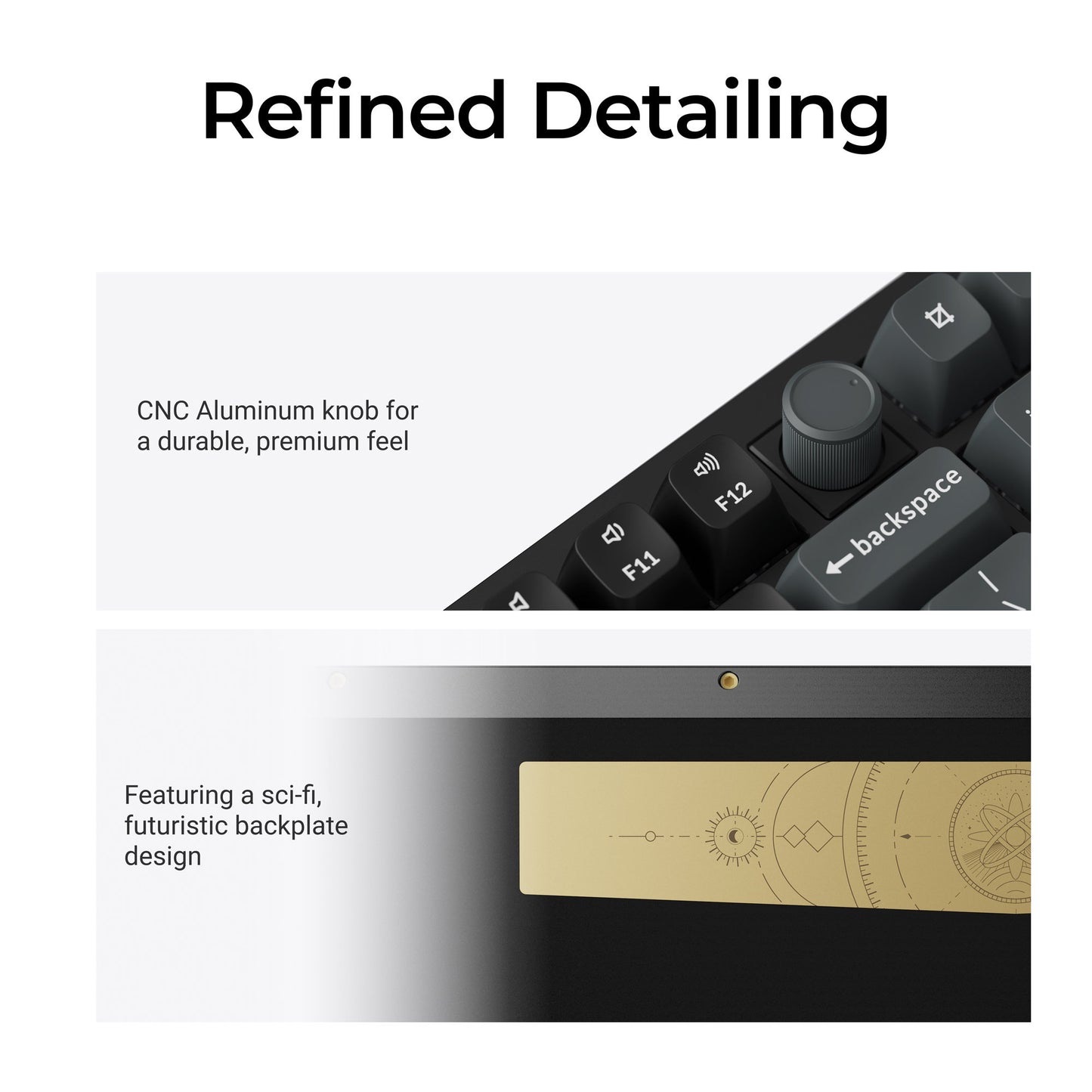 Keychron q3 ultra-m3 8k wireless custom mechanical keyboard (zwart, us lay-out (qwerty), silk pom brown, 80% (tkl), rgb, hot swap, 8k, 2.4 ghz | bluetooth 5.2 | usb-c)