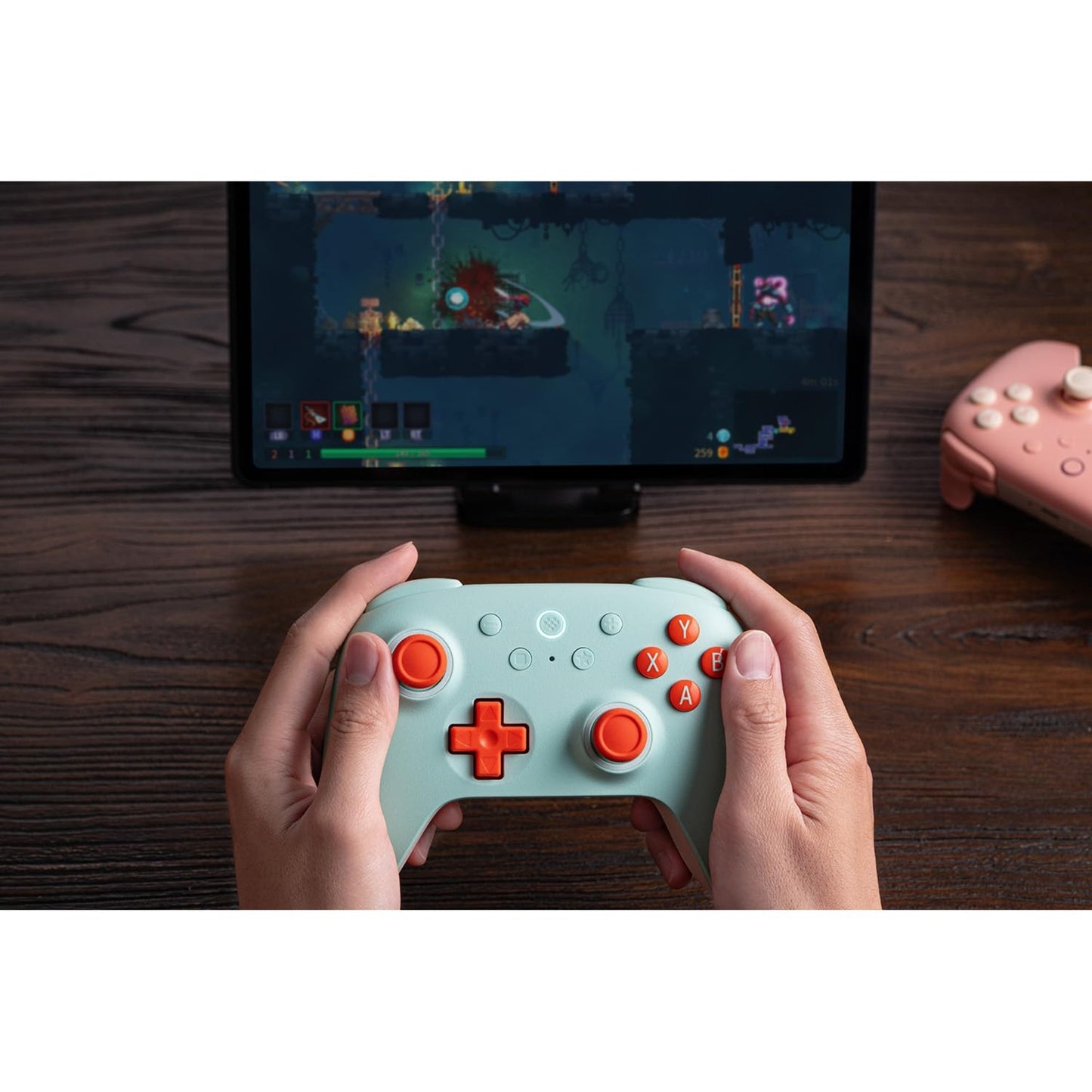 8BitDo ultimate 2c wireless gamepad (mint oranje)