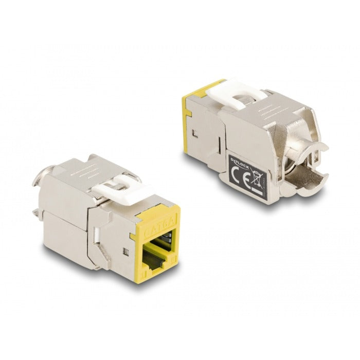 DeLOCK keystone module rj45 jack naar lsa cat 6a toolfree, 8 stuks (meerkleurig)