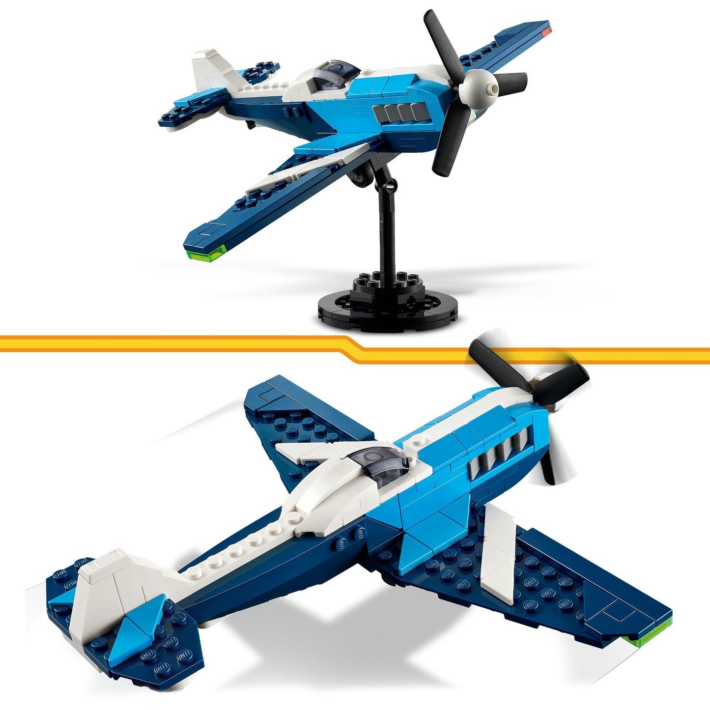 LEGO creator 3-in-1 - luchtvaart: racevliegtuig constructiespeelgoed (31160)