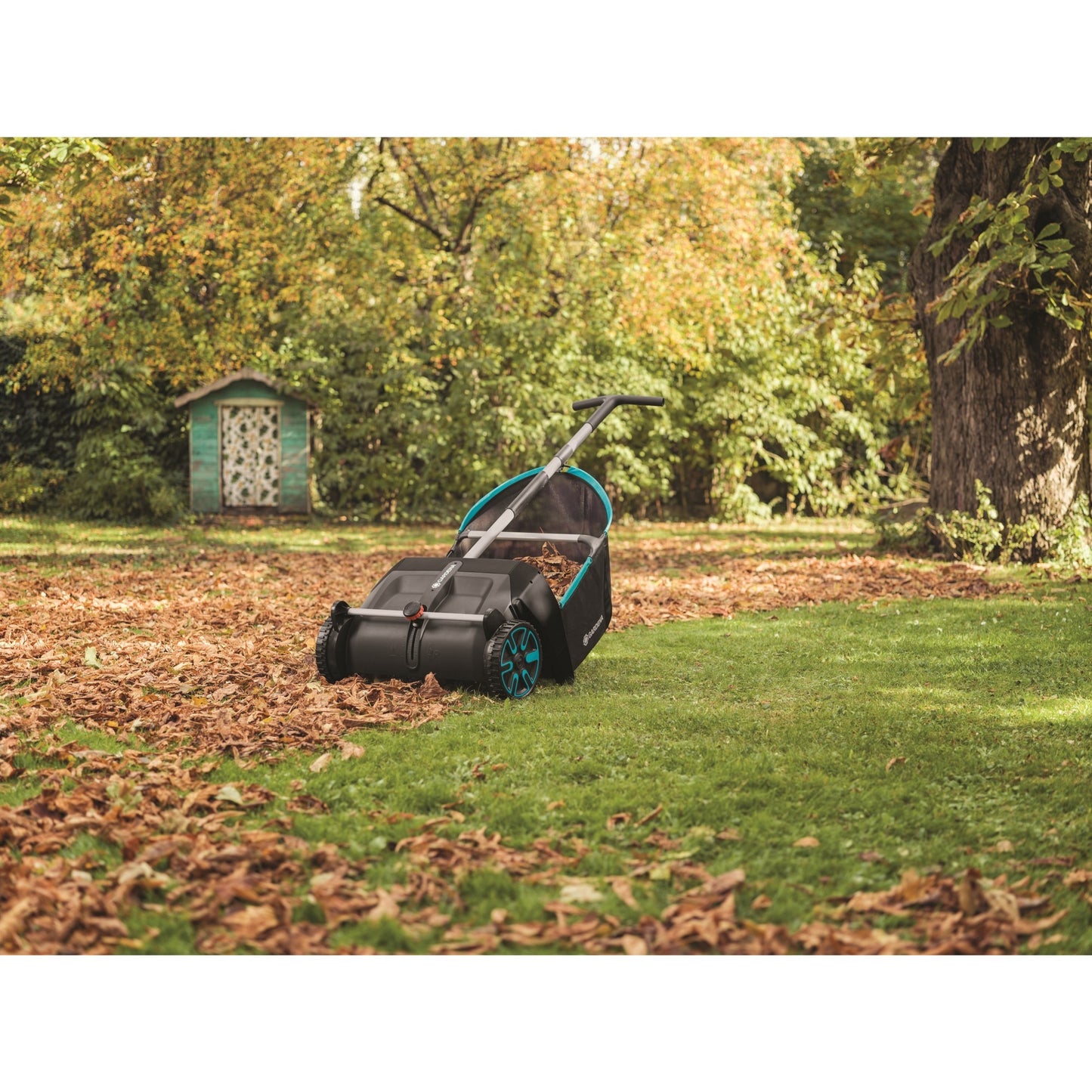 GARDENA bladverzamelaar opvangzak (zwart turquoise, 3565-20)