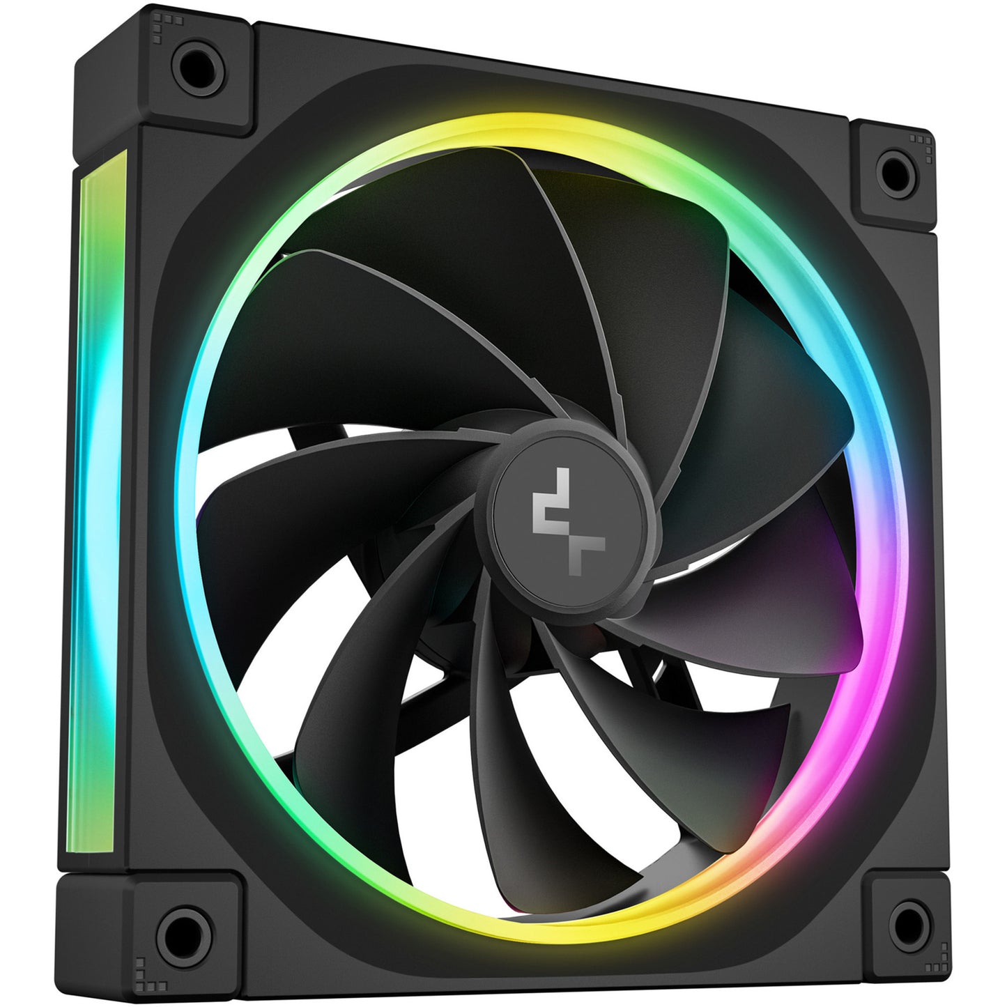DeepCool fl12r rgb case fan (zwart, 120 x 120 x 25 mm, pwm)