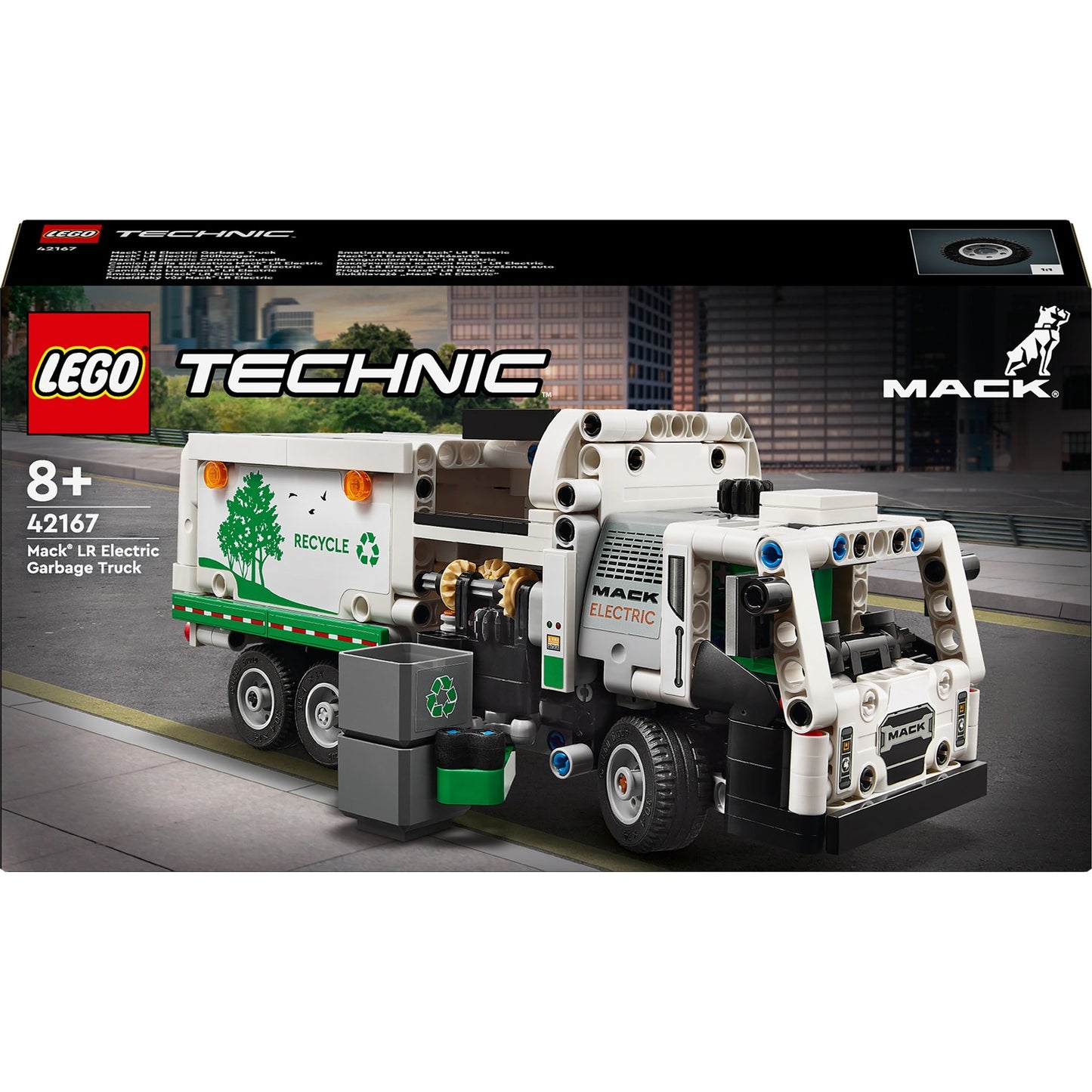 LEGO technic - mack lr electric vuilniswagen constructiespeelgoed (42167)
