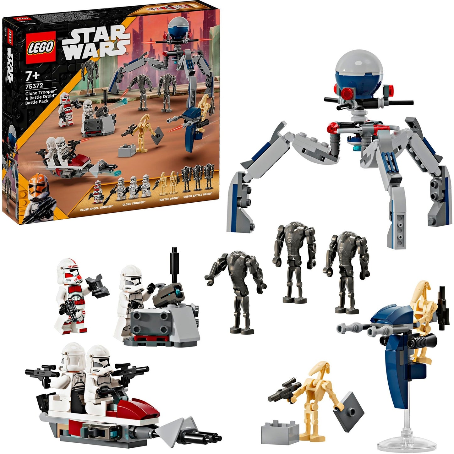 LEGO star wars clone trooper™ battle droid™ battle pack - 75372
