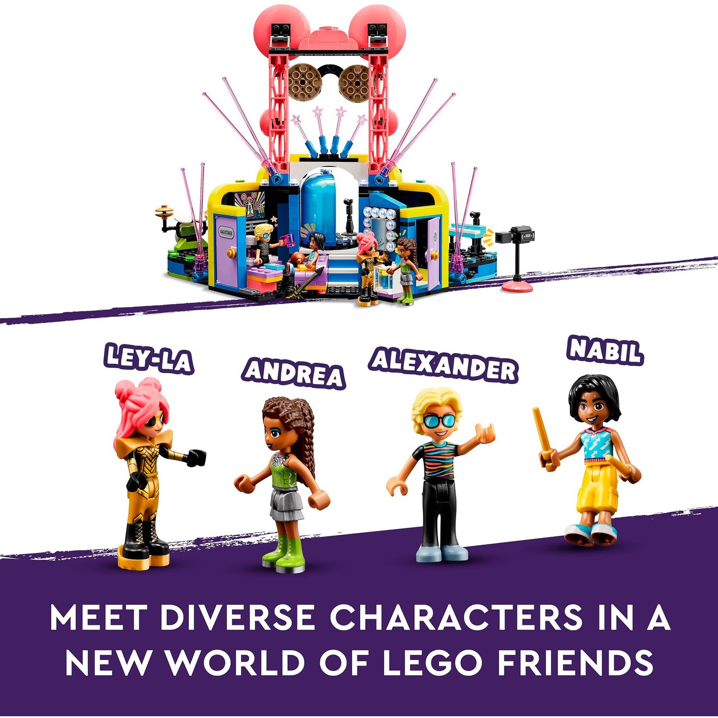 LEGO friends - heartlake city muzikale talentenjacht constructiespeelgoed (42616)