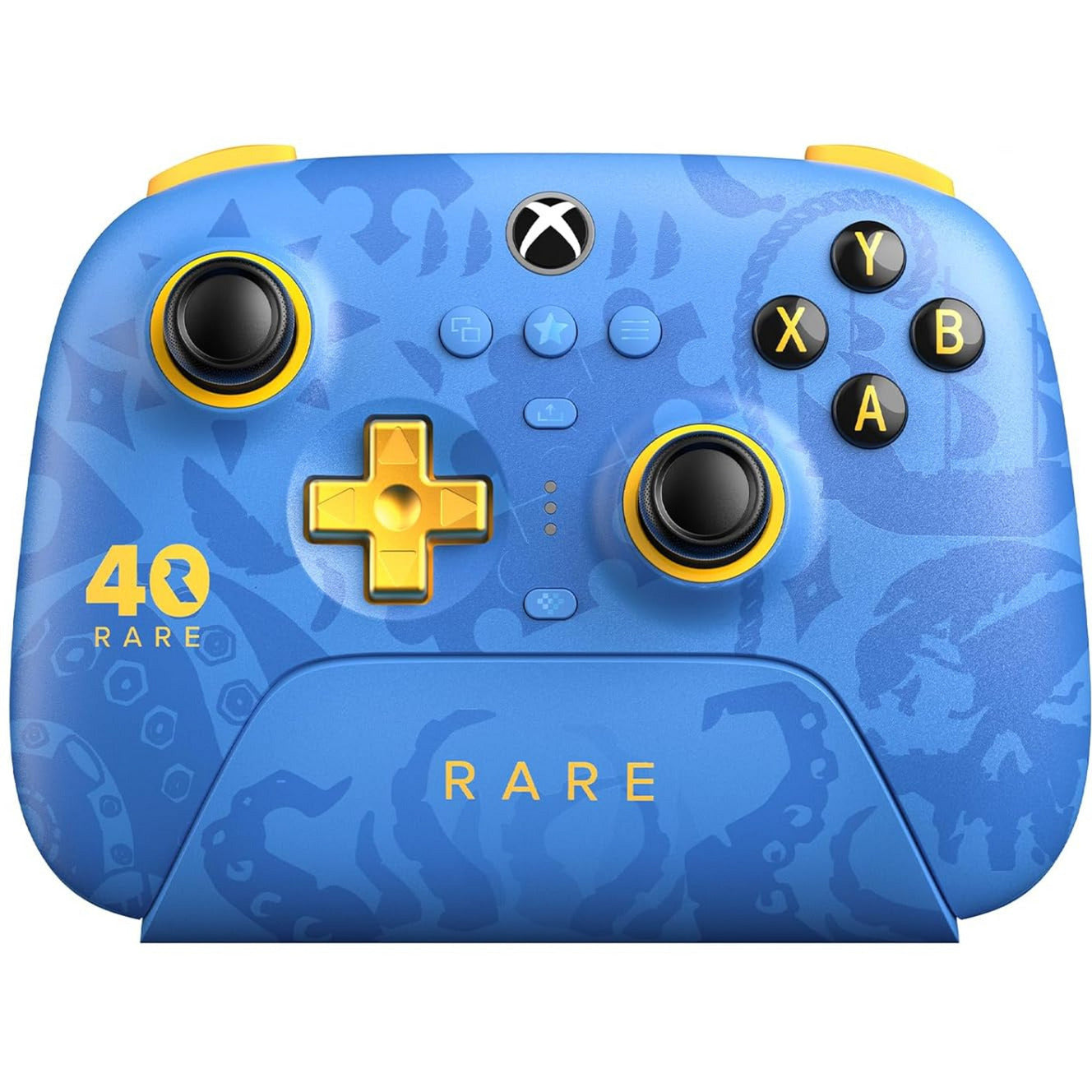 8BitDo ultimate 3-mode controller for xbox - rare 40th anniversary edition (blauw goud, xbox series x|s, xbox one, pc, bluetooth usb-c 2.4 ghz )