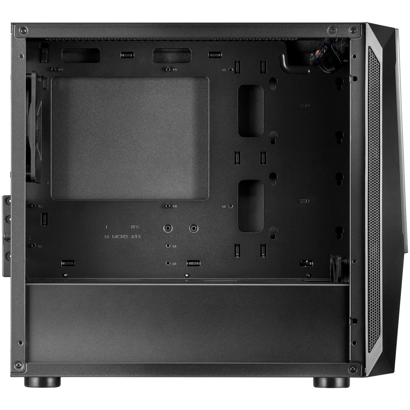 SilverStone sst-fav1mb-pro midi tower behuizing (zwart | 4x usb-a | rgb | window)